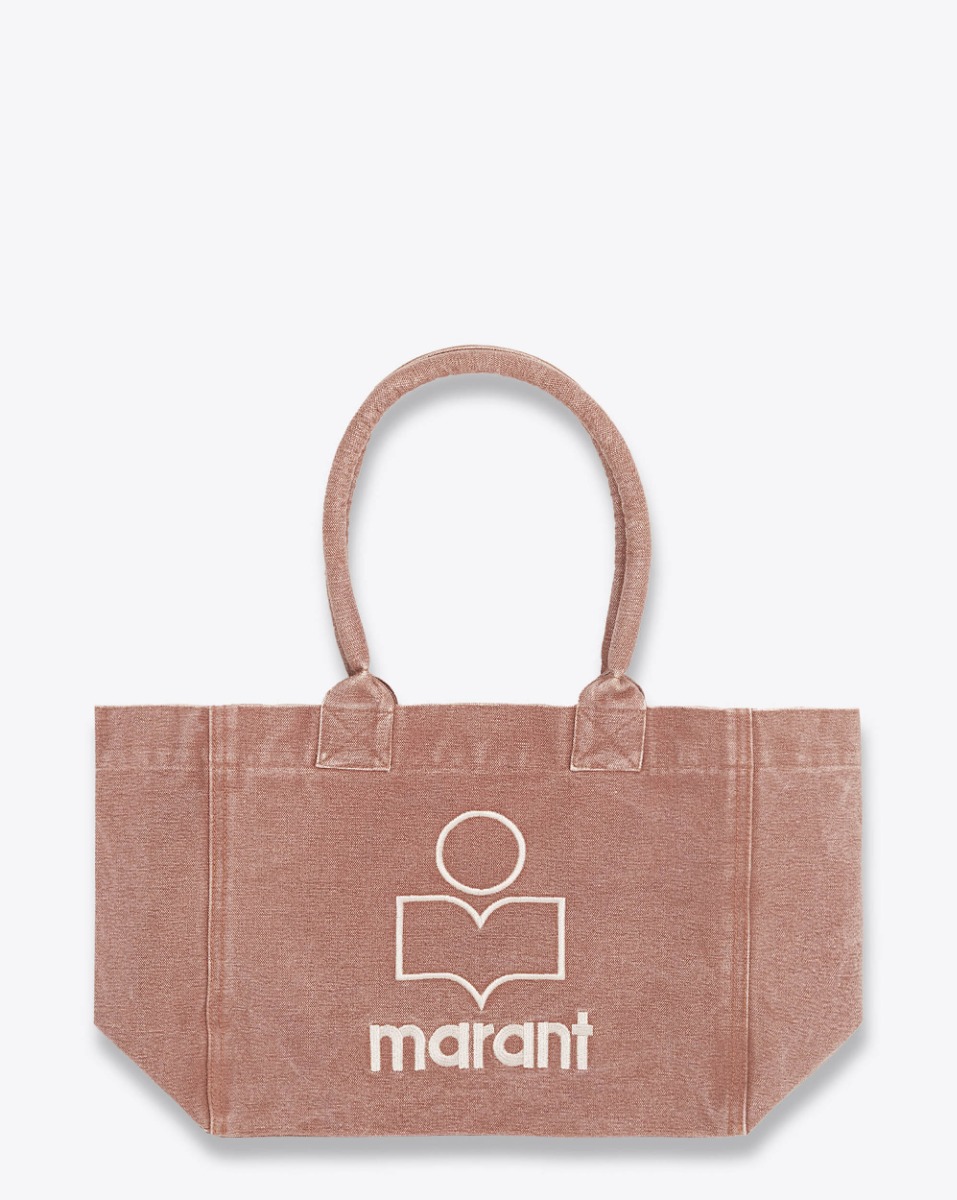 Cabas en toile Yenky zip Isabel Marant. Coloris Rust délavé avec logo "MARANT" brodé devant. Porté main ou épaule.