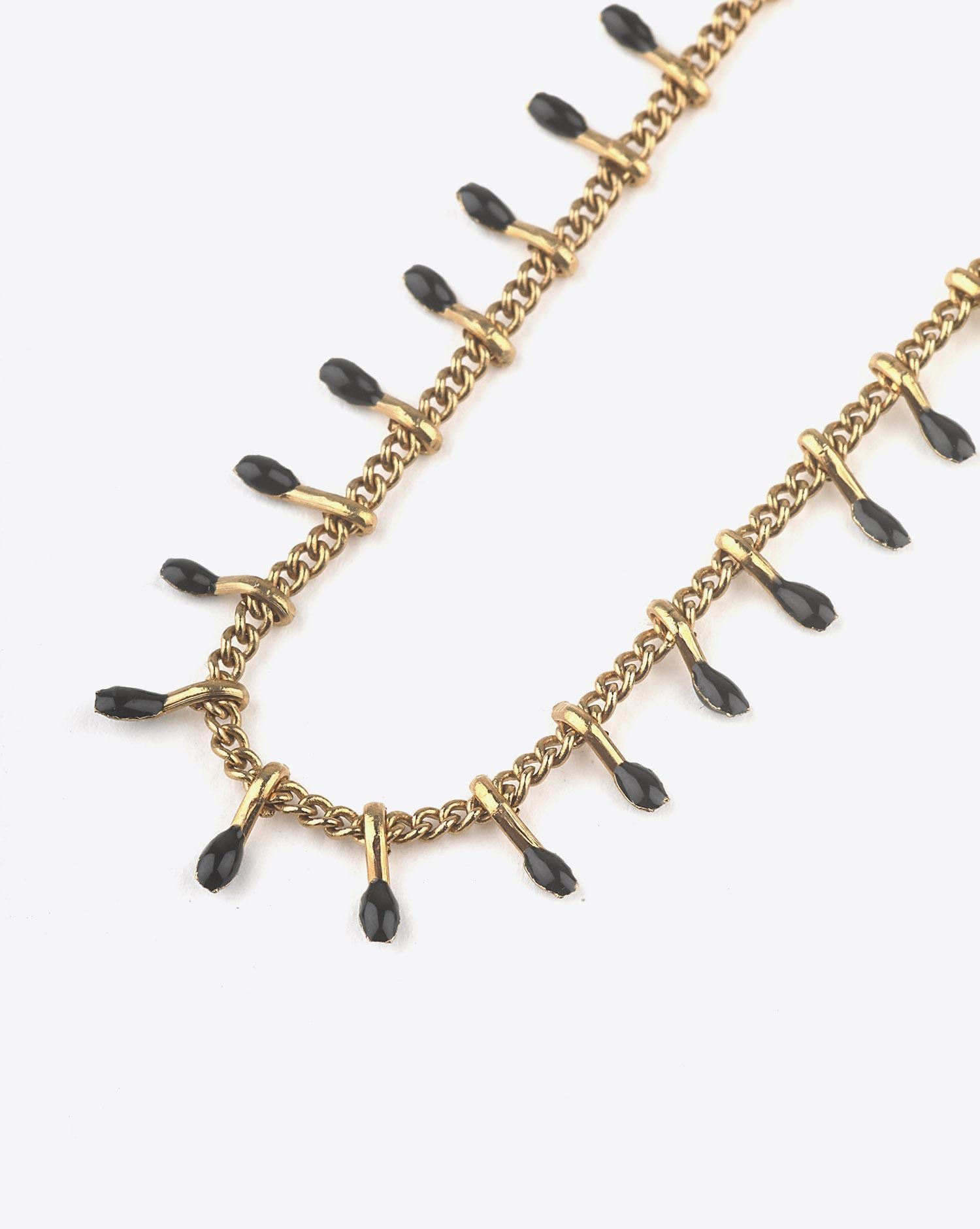 Isabel Marant Bijoux Bracelet CASABLANCA Mini Perles - Black 