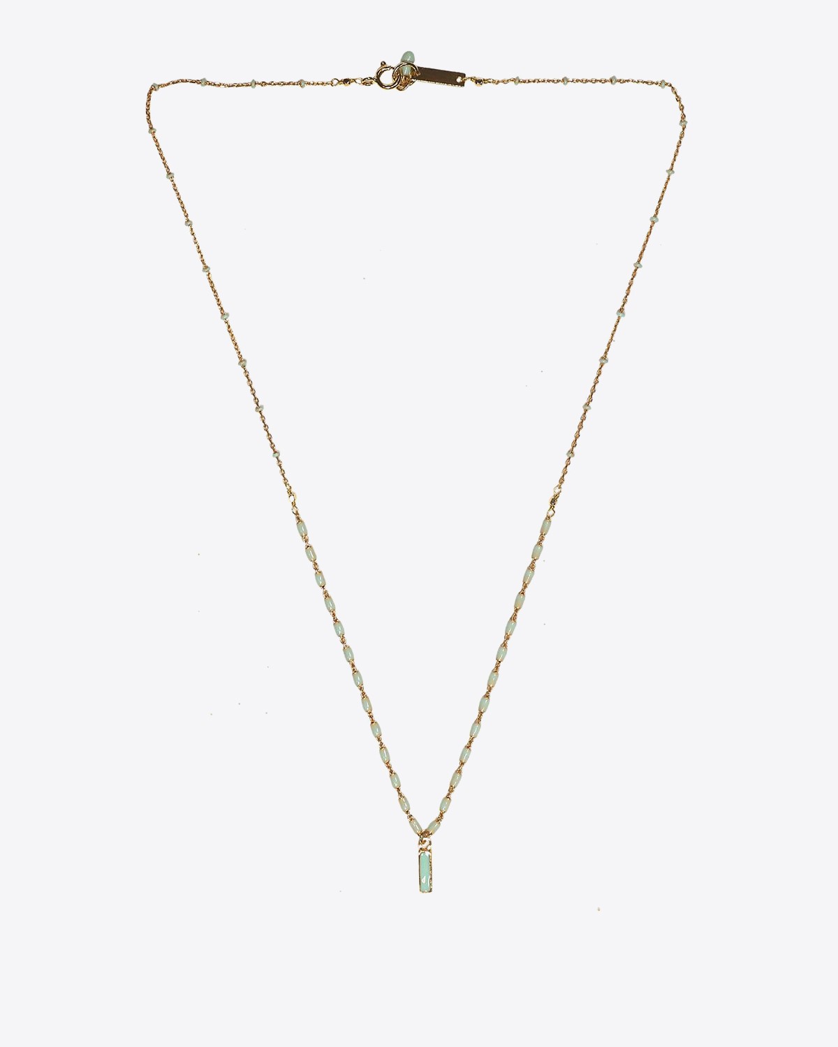 Isabel Marant Bijoux Collier long NEW CASABLANCA - Water Green  
