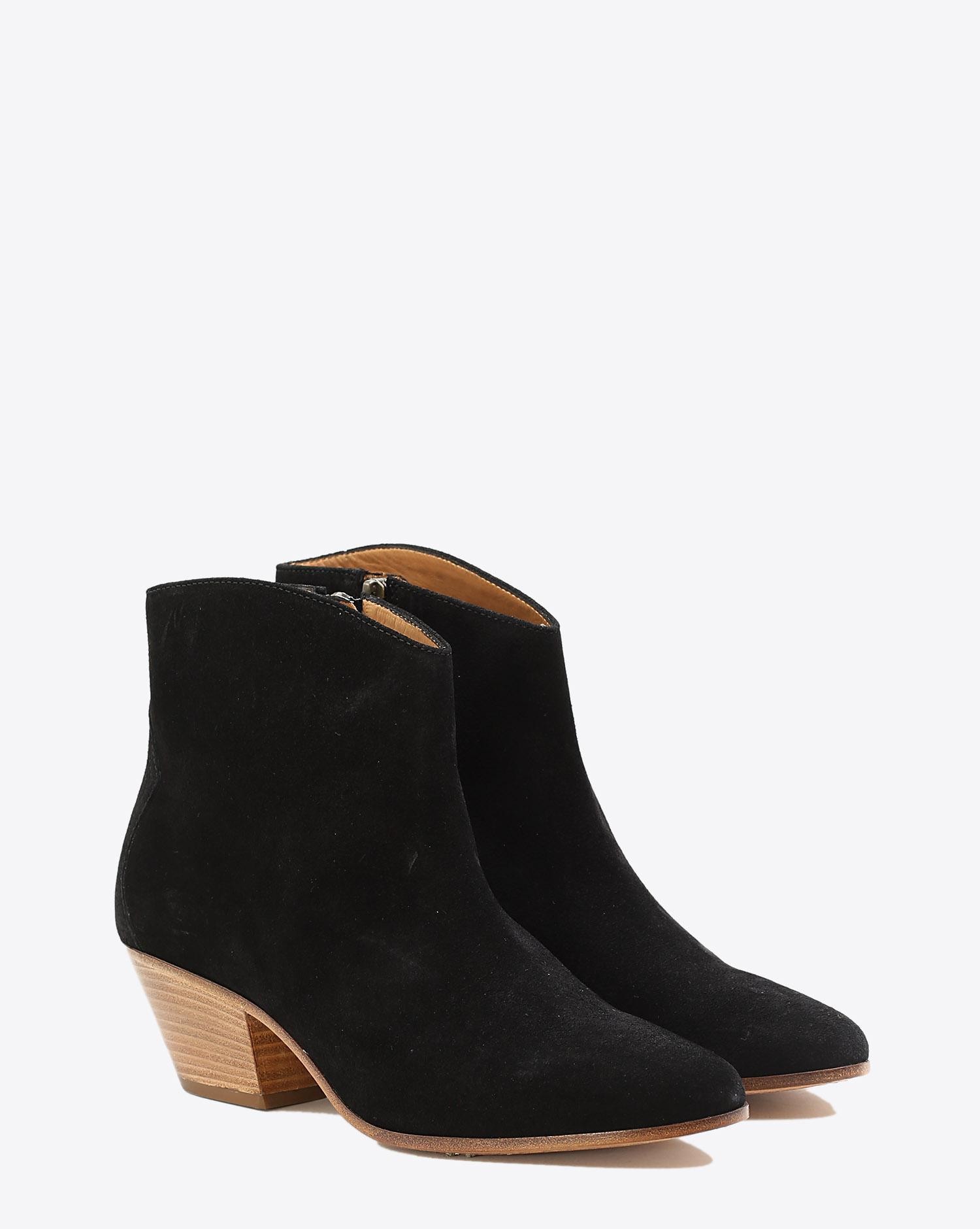 Isabel Marant Chaussures Boots DACKEN - Velvet Black   