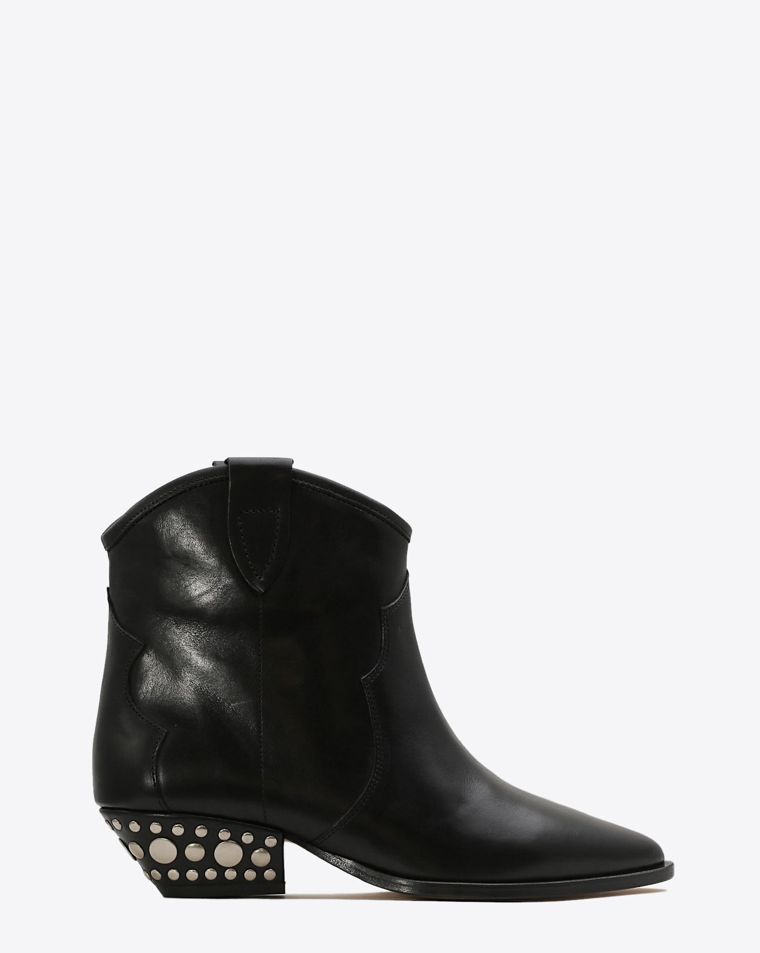Isabel Marant Chaussures Boots Santiags DAWYNA - Leather Black  
