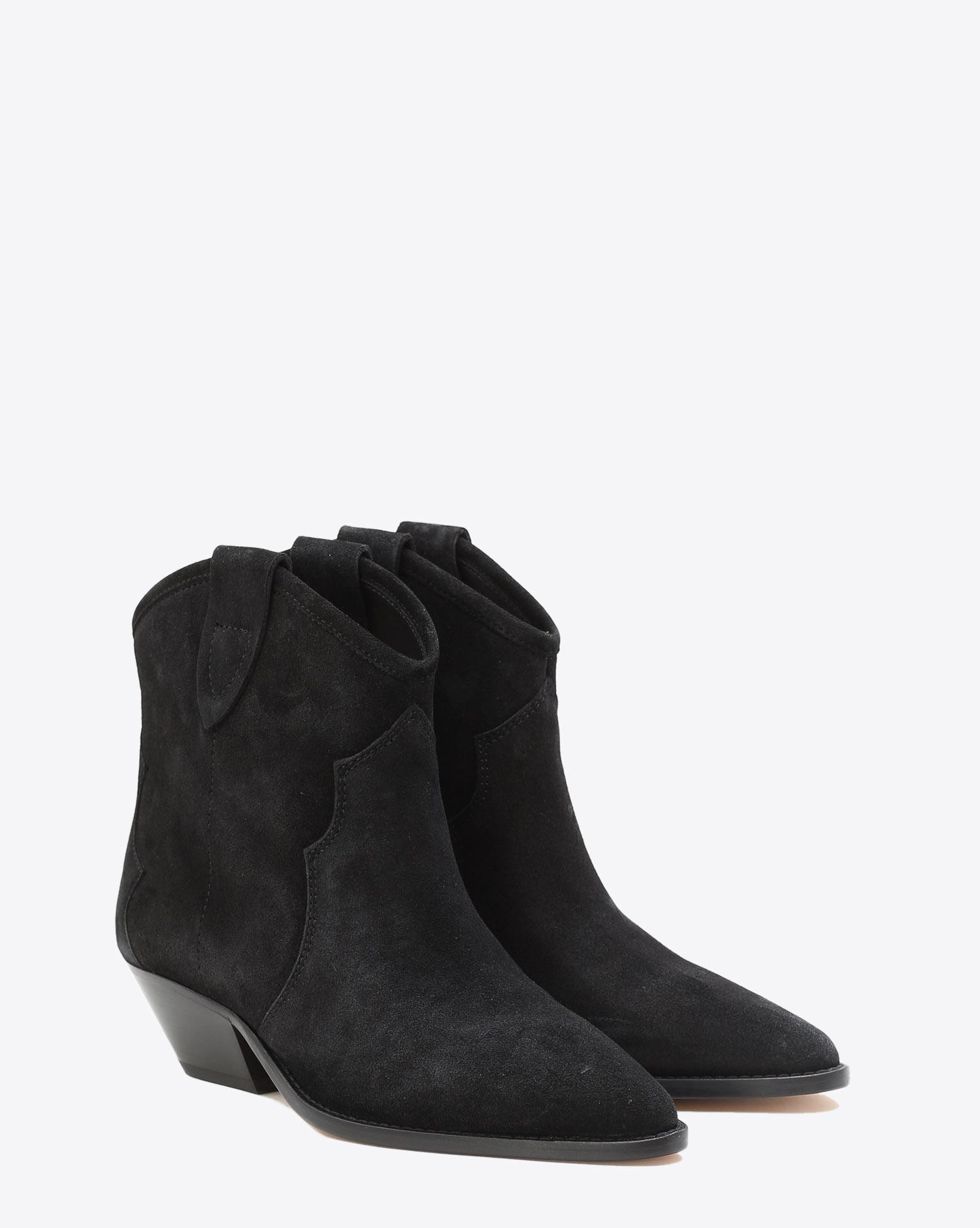 Isabel Marant Chaussures Boots Santiags DEWINA - Velvet Black  