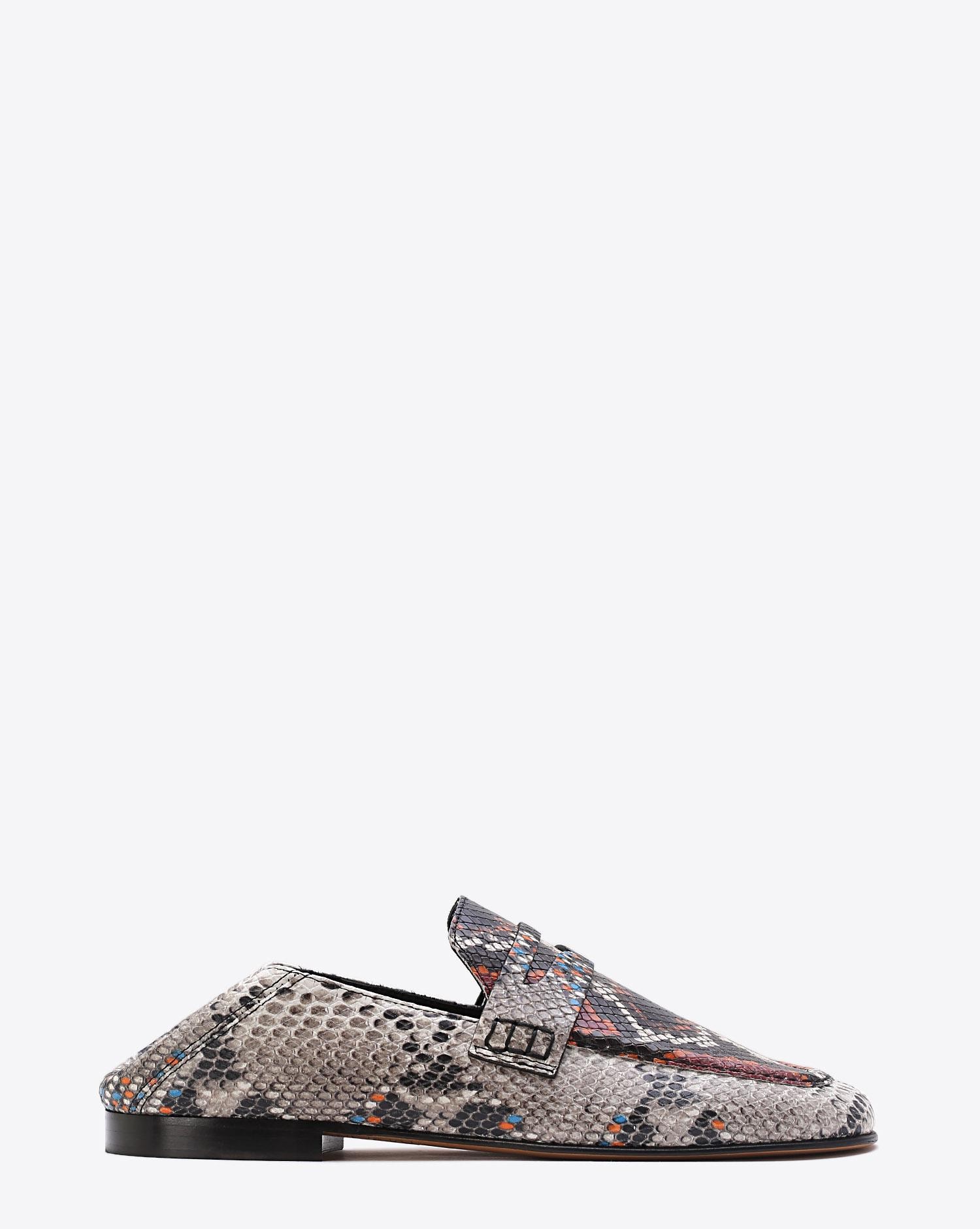 Isabel Marant Chaussures Mocassin Fezzy - Exotic Print Rust  