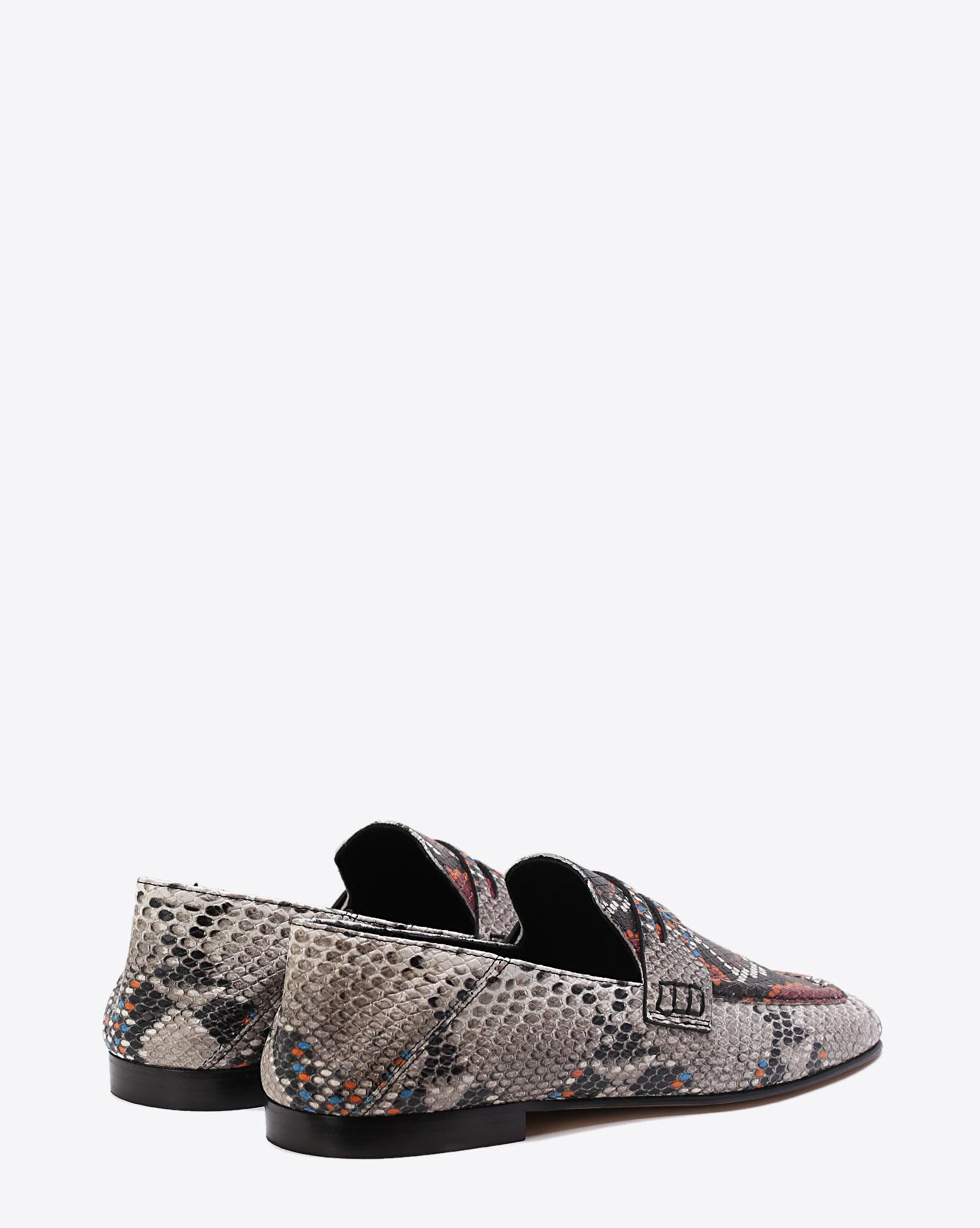 Isabel Marant Chaussures Mocassin Fezzy - Exotic Print Rust  