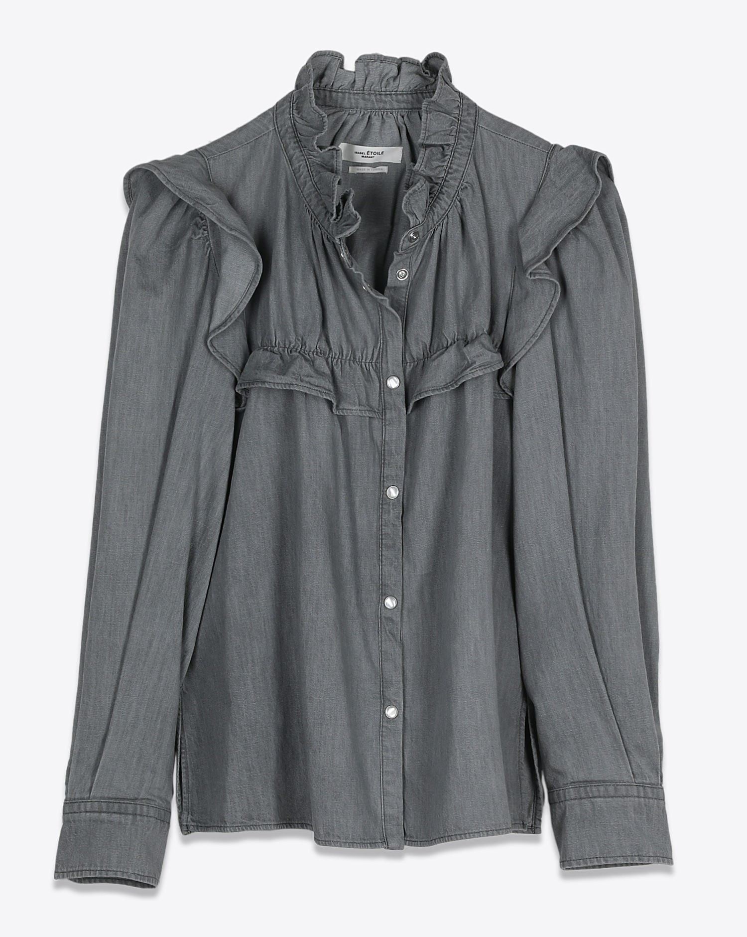Image du produit Isabel Marant Etoile Chemise Idety - Light Grey - 2