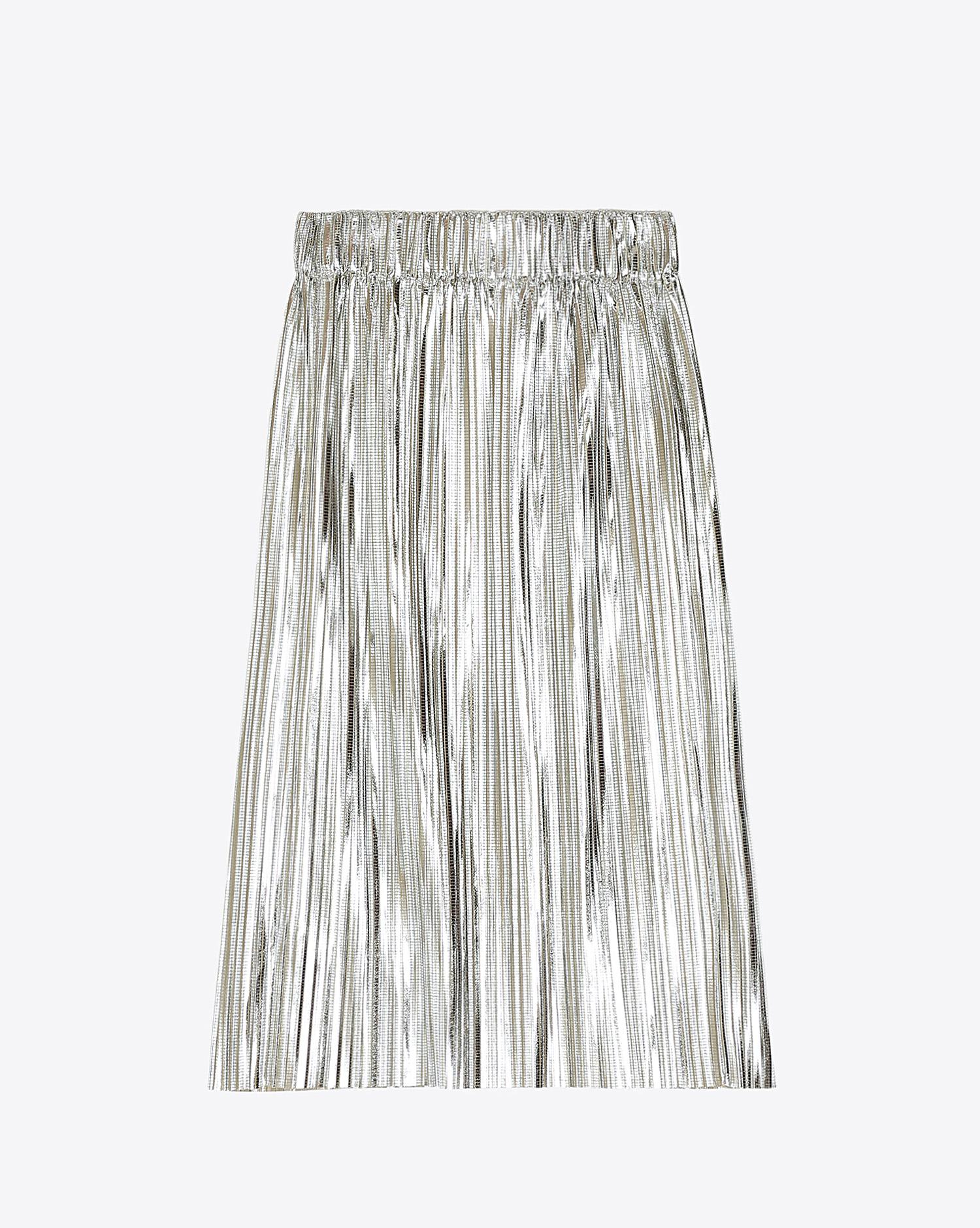 Isabel Marant Etoile jupe DELPHINA - Silver  