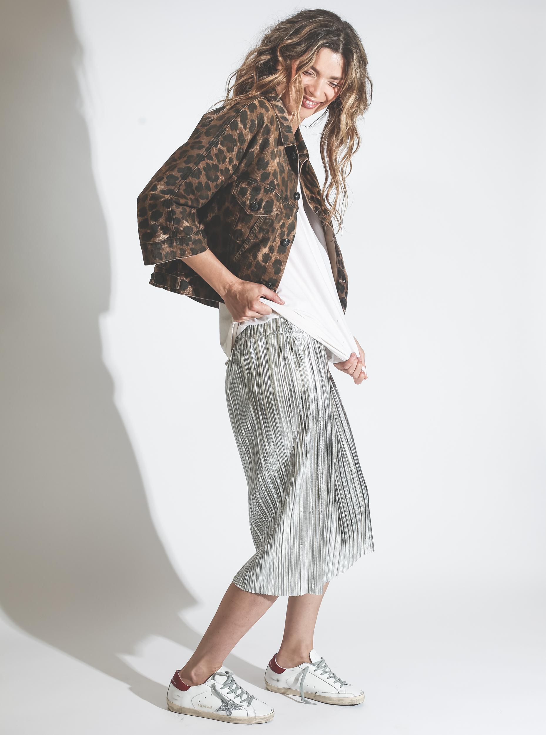 Isabel Marant Etoile jupe DELPHINA - Silver  