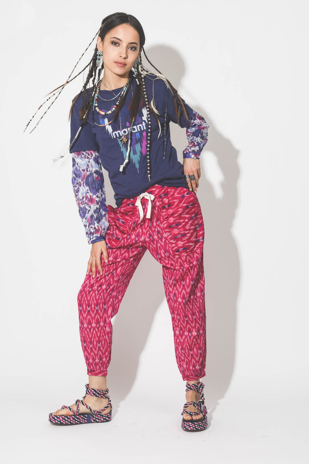 Image du produit Isabel Marant Etoile Pantalon LAGAN - Fuschia - 4