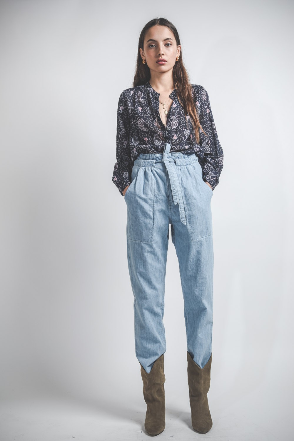 Image du produit Isabel Marant Etoile Pantalon Muardo - Light Blue - 4