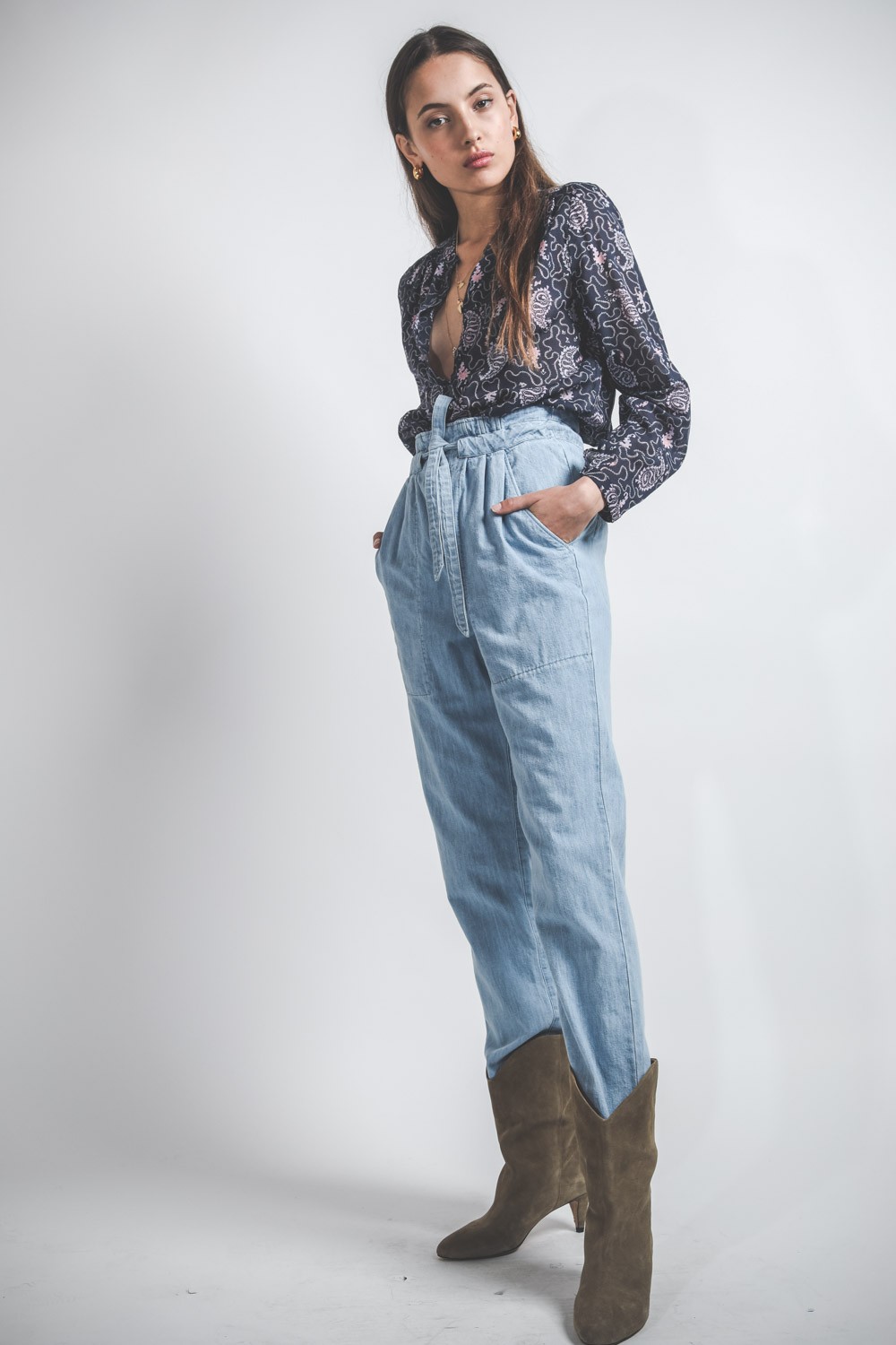 Image du produit Isabel Marant Etoile Pantalon Muardo - Light Blue - 5