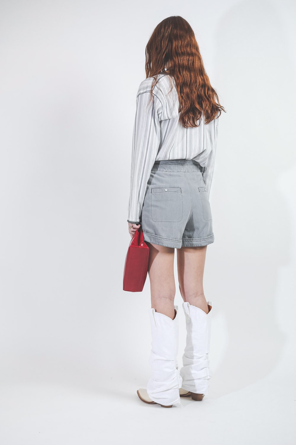 Image du produit Isabel Marant Etoile Short Marius - Light Grey - 6