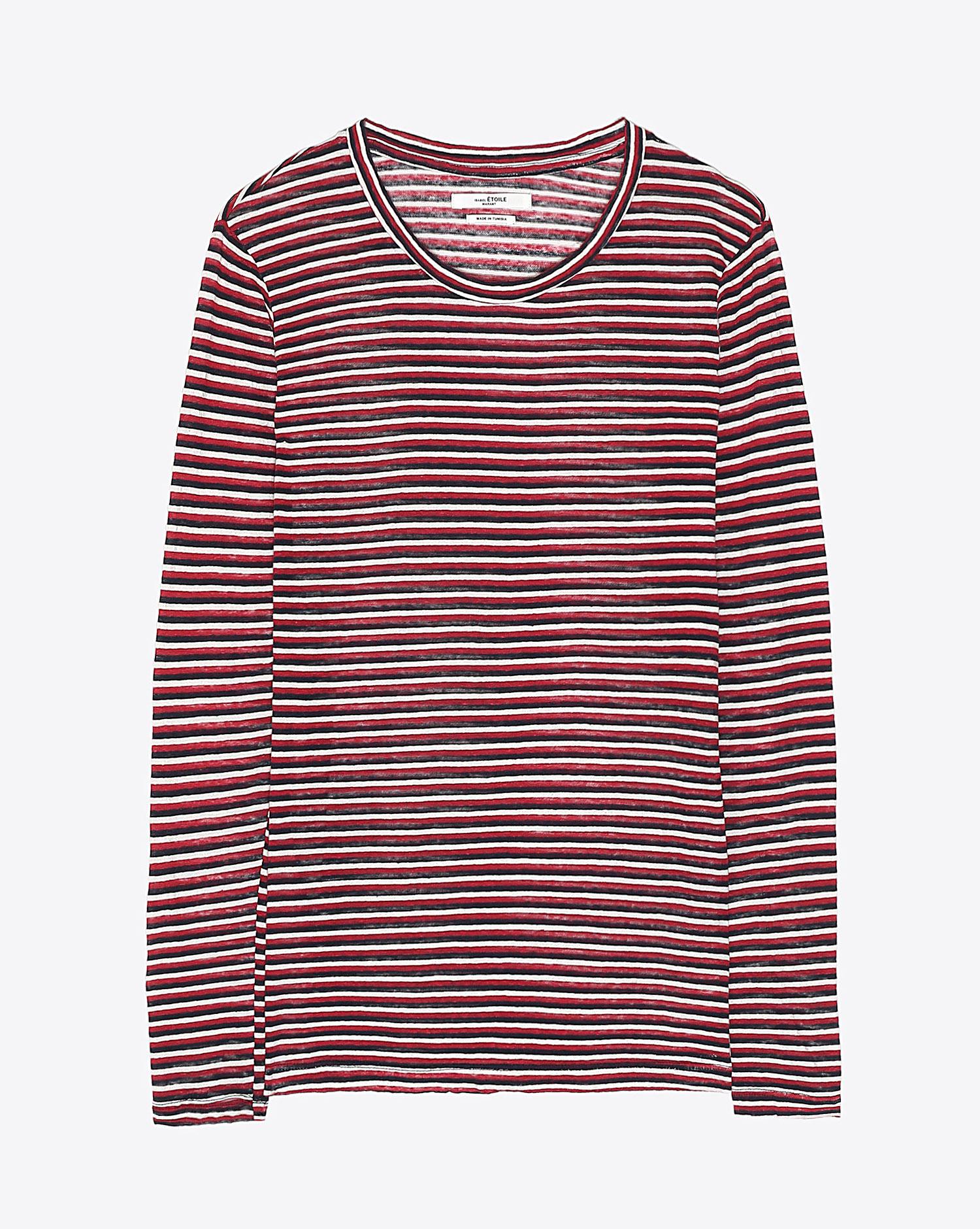 Isabel Marant Etoile Tee Shirt KAARON - Red  Black  