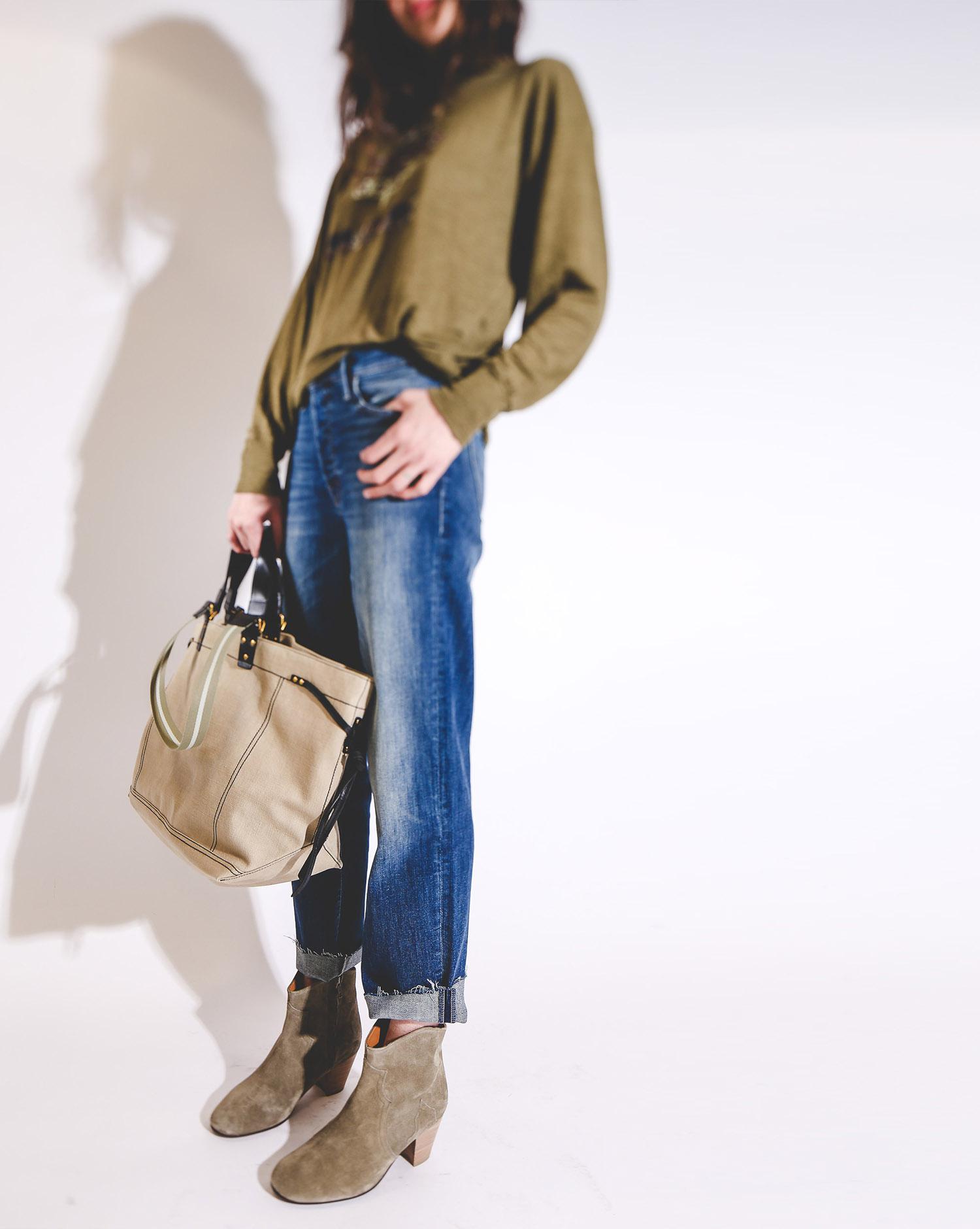 Isabel Marant Etoile Tee Shirt Klowia - Khaki  