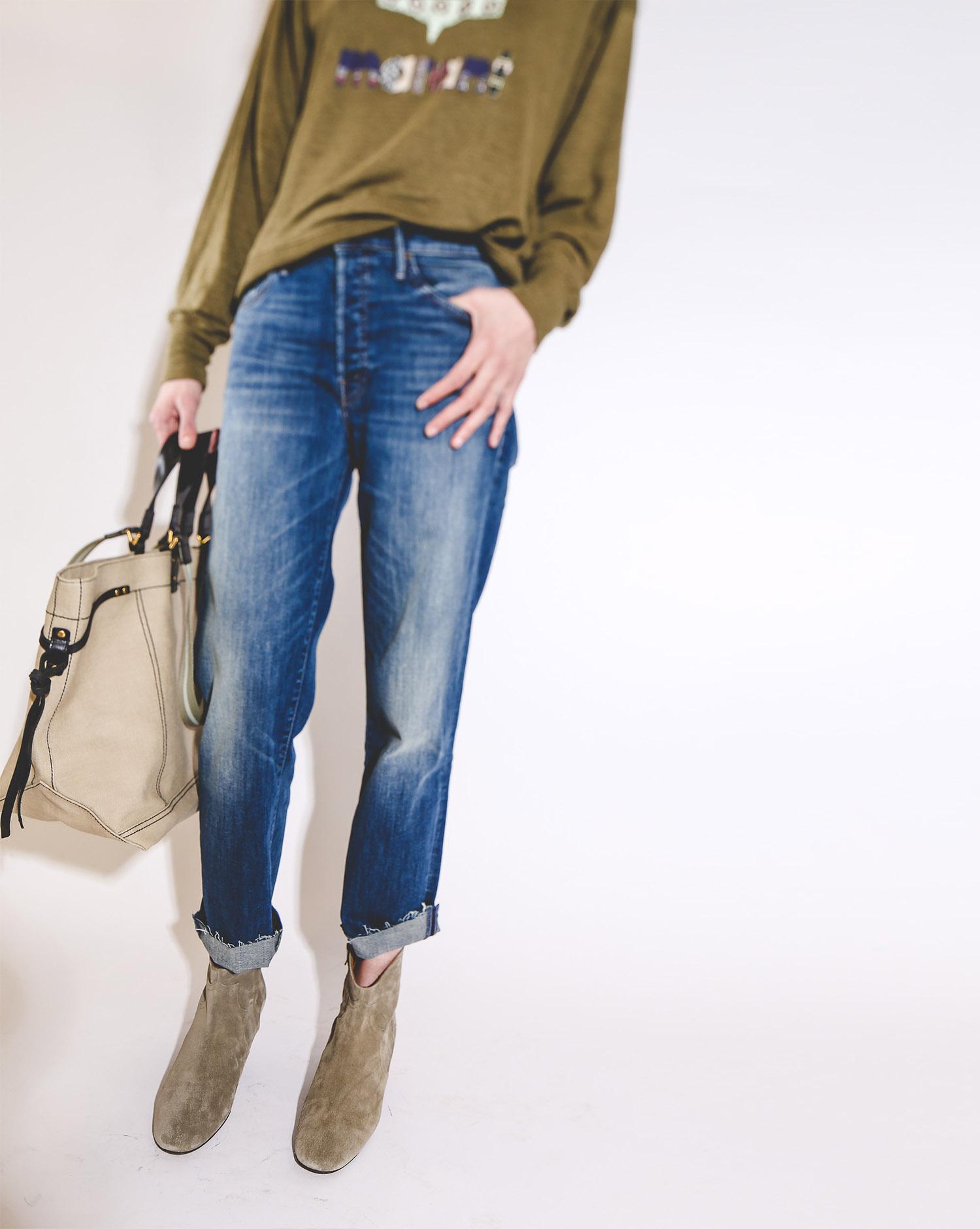 Isabel Marant Etoile Tee Shirt Klowia - Khaki  