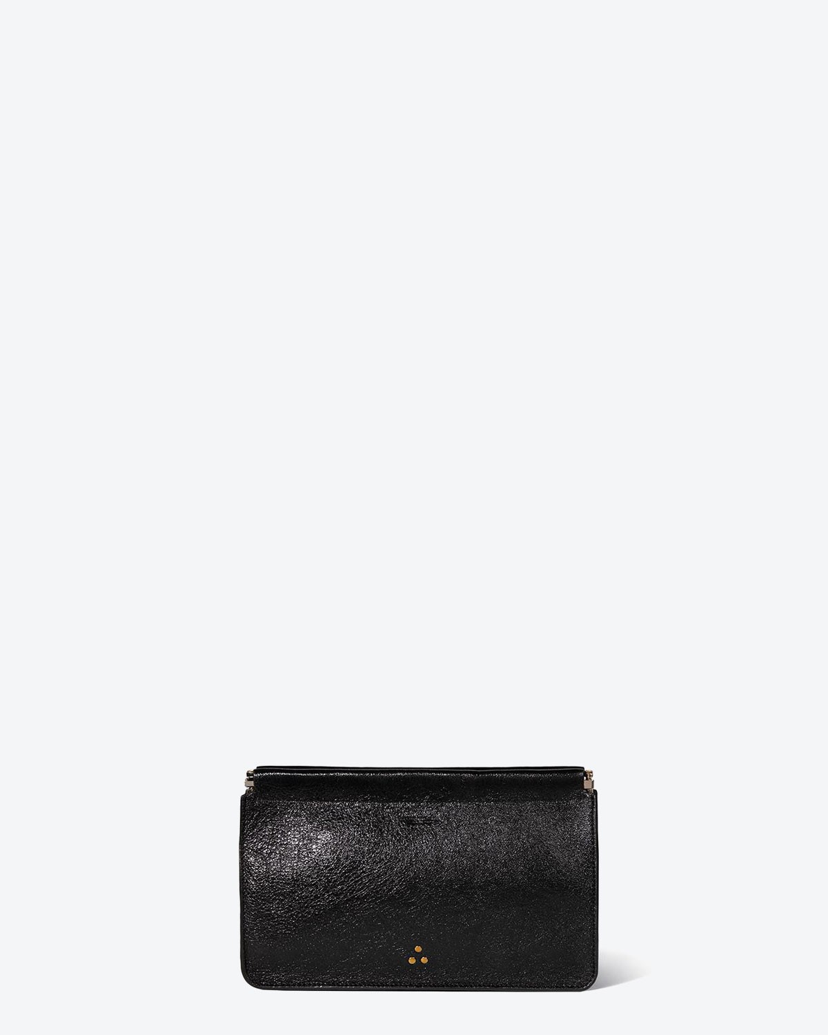 Jérôme Dreyfuss Accessoires Collection Clic Clac L - Lambskin Froissé Noir   