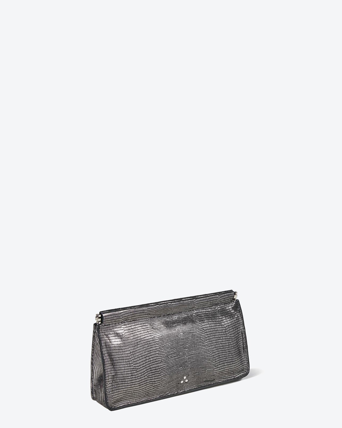 Jérôme Dreyfuss Accessoires Collection Clic Clac XL - Lambskin Print Métalisé  