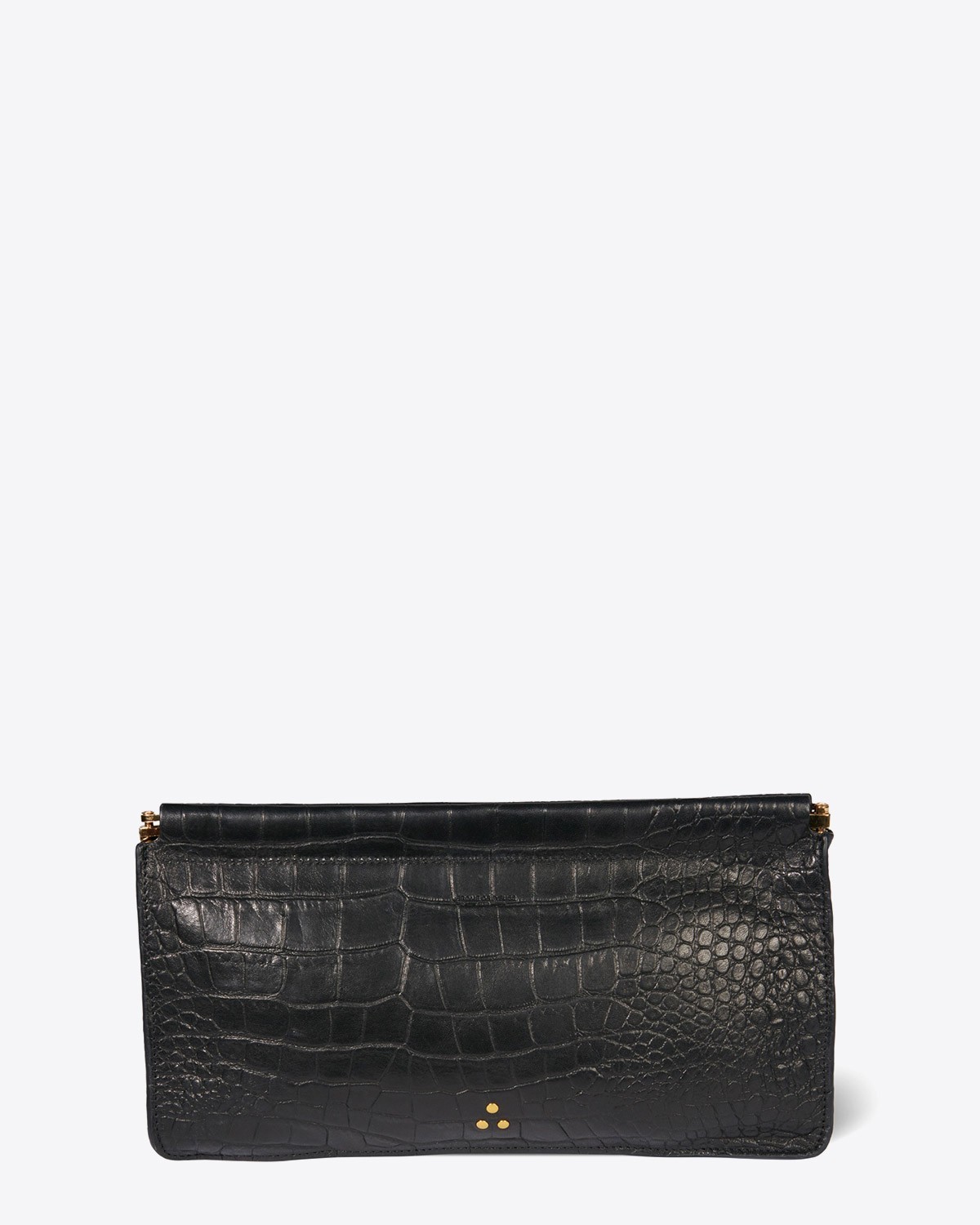 Image du produit Jérôme Dreyfuss Accessoires Collection Clic Clac XL Vachette Croco Noir   - 2