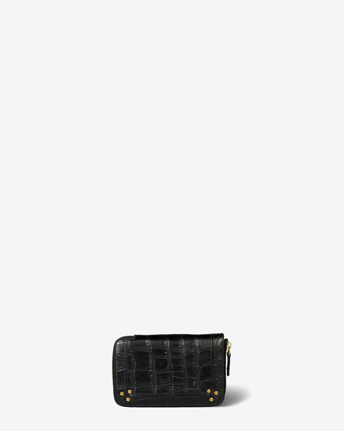 Image du produit Jérôme Dreyfuss Portefeuille Julien – Cuir Vachette Croco Noir