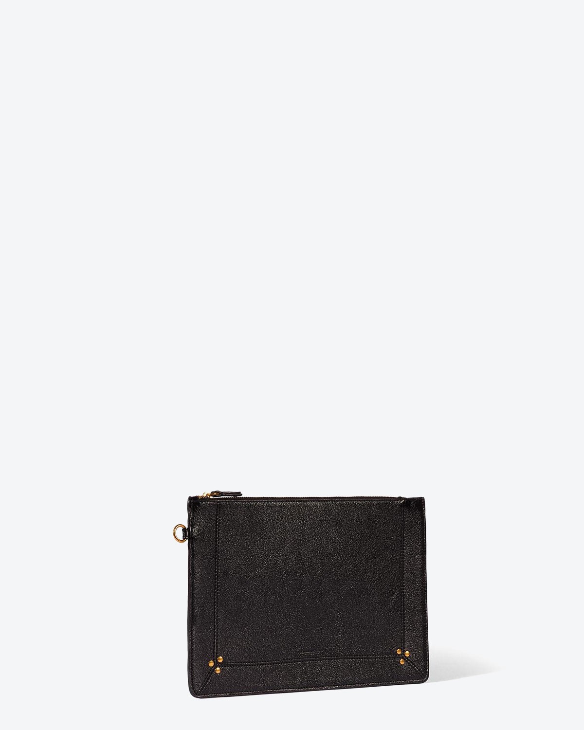Jérôme Dreyfuss Accessoires Collection Popoche L - Lambskin Froissé Noir  