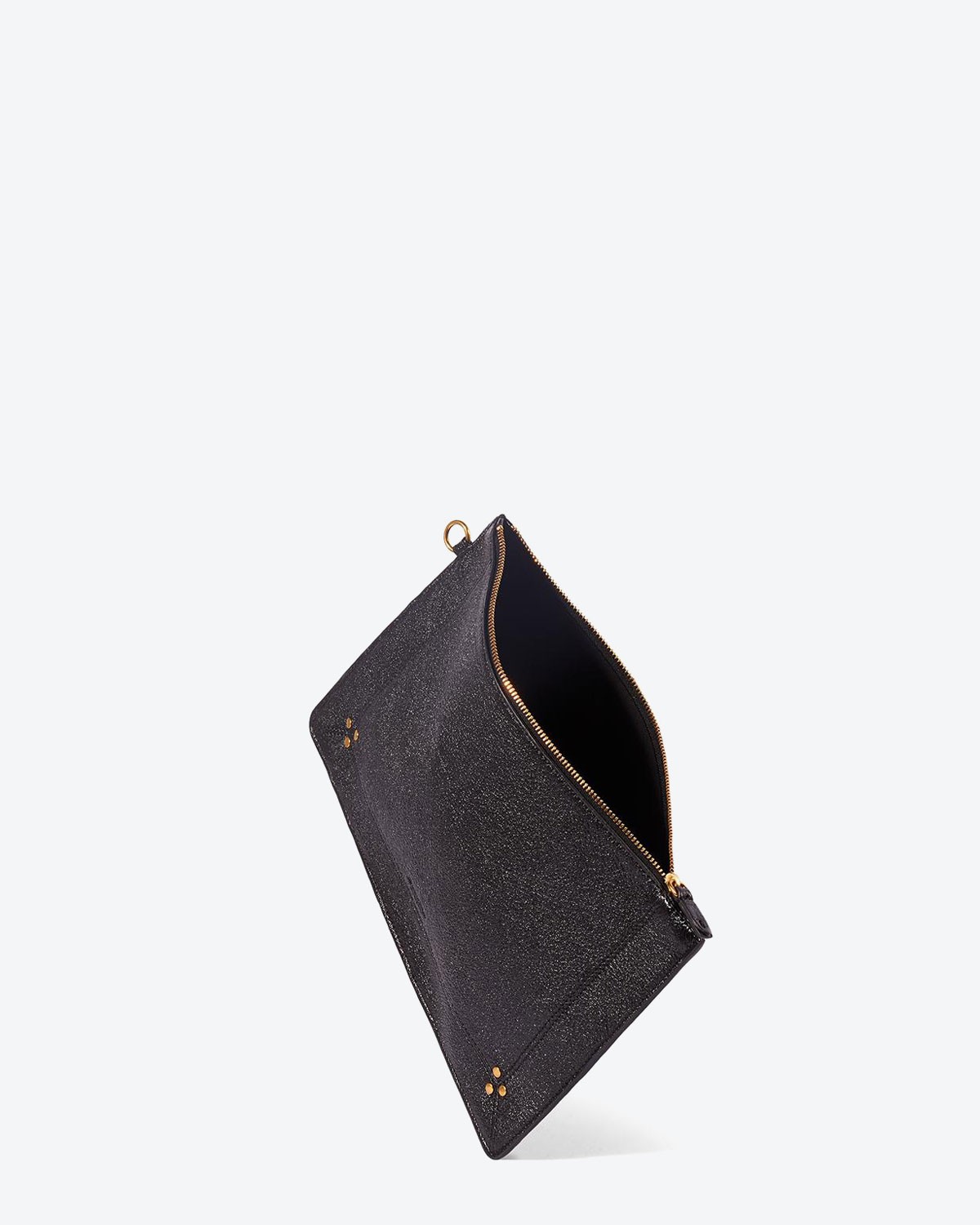 Jérôme Dreyfuss Accessoires Collection Popoche L - Lambskin Froissé Noir  