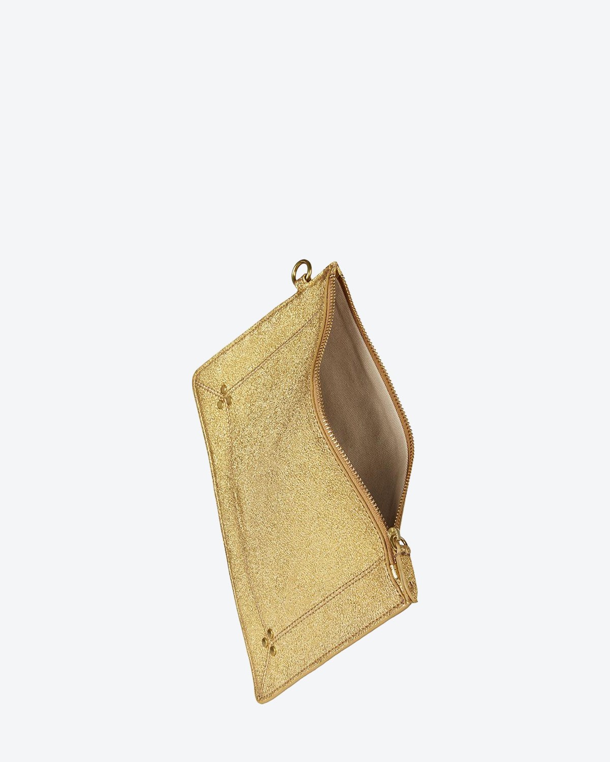 Jérôme Dreyfuss Accessoires Collection Popoche M - Lambskin Gold Mat   
