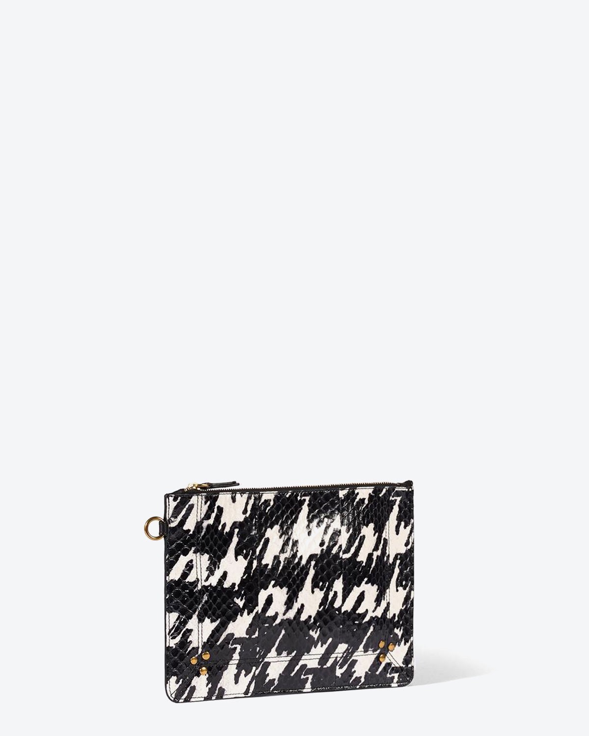 Jérôme Dreyfuss Accessoires Collection Popoche M - Snakeskin Pied de Coq  