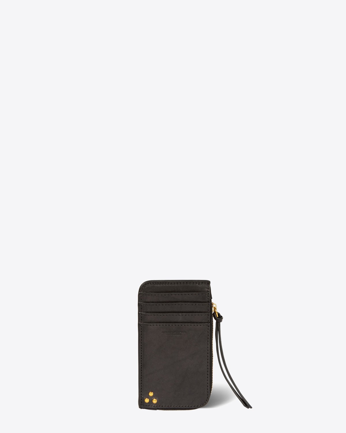 Image du produit Jérôme Dreyfuss Accessoires Porte Cartes Clyde – Vachette Noir Brass  
