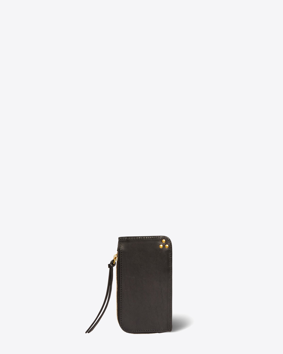 Image du produit Jérôme Dreyfuss Accessoires Porte Cartes Clyde – Vachette Noir Brass   - 2