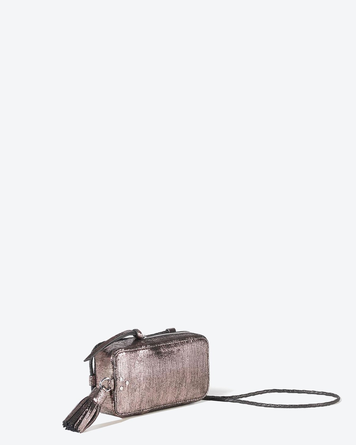 Jérôme Dreyfuss Accessoires Pré-Collection Niko Sautoir - Goatskin Lamé Champagne  