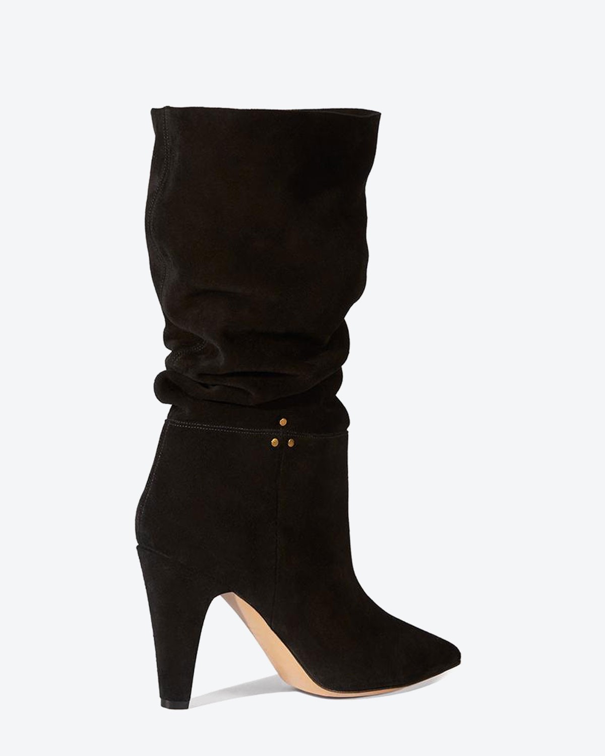 Jérôme Dreyfuss Chaussures Collection Bottes Sandie 95 - Split Suede Noir   