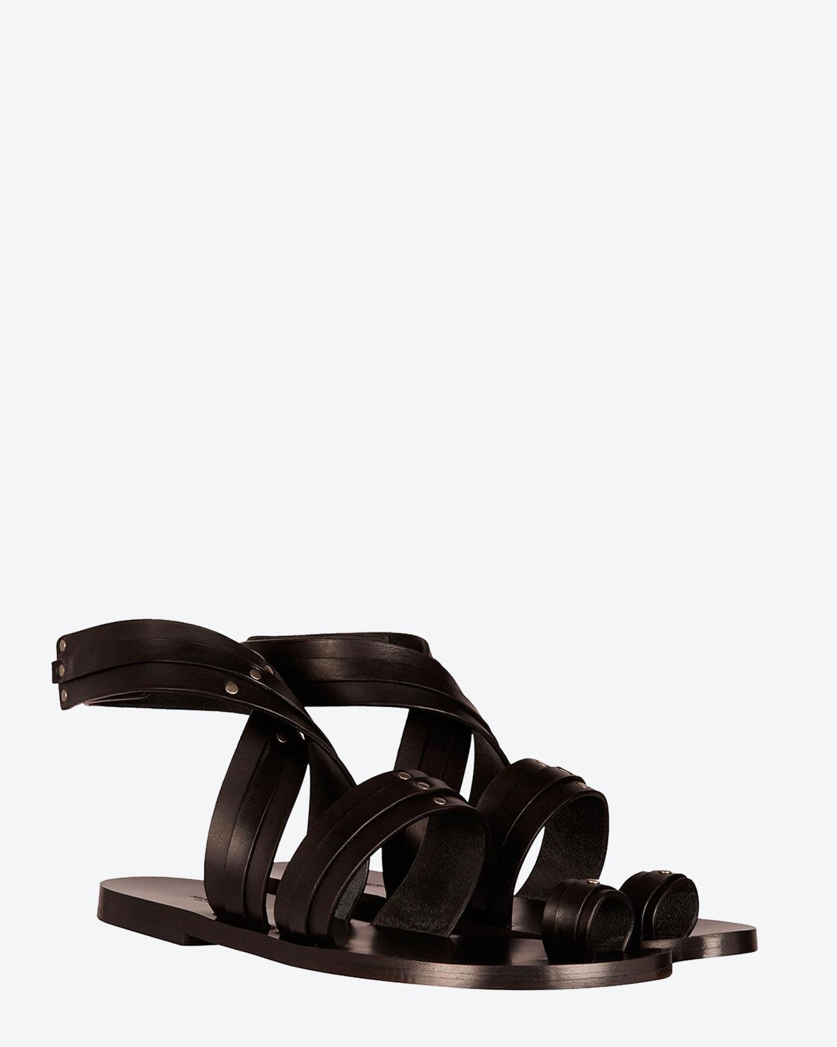 Jérôme Dreyfuss Chaussures Collection Sandales Martina - Noir Cowskin  