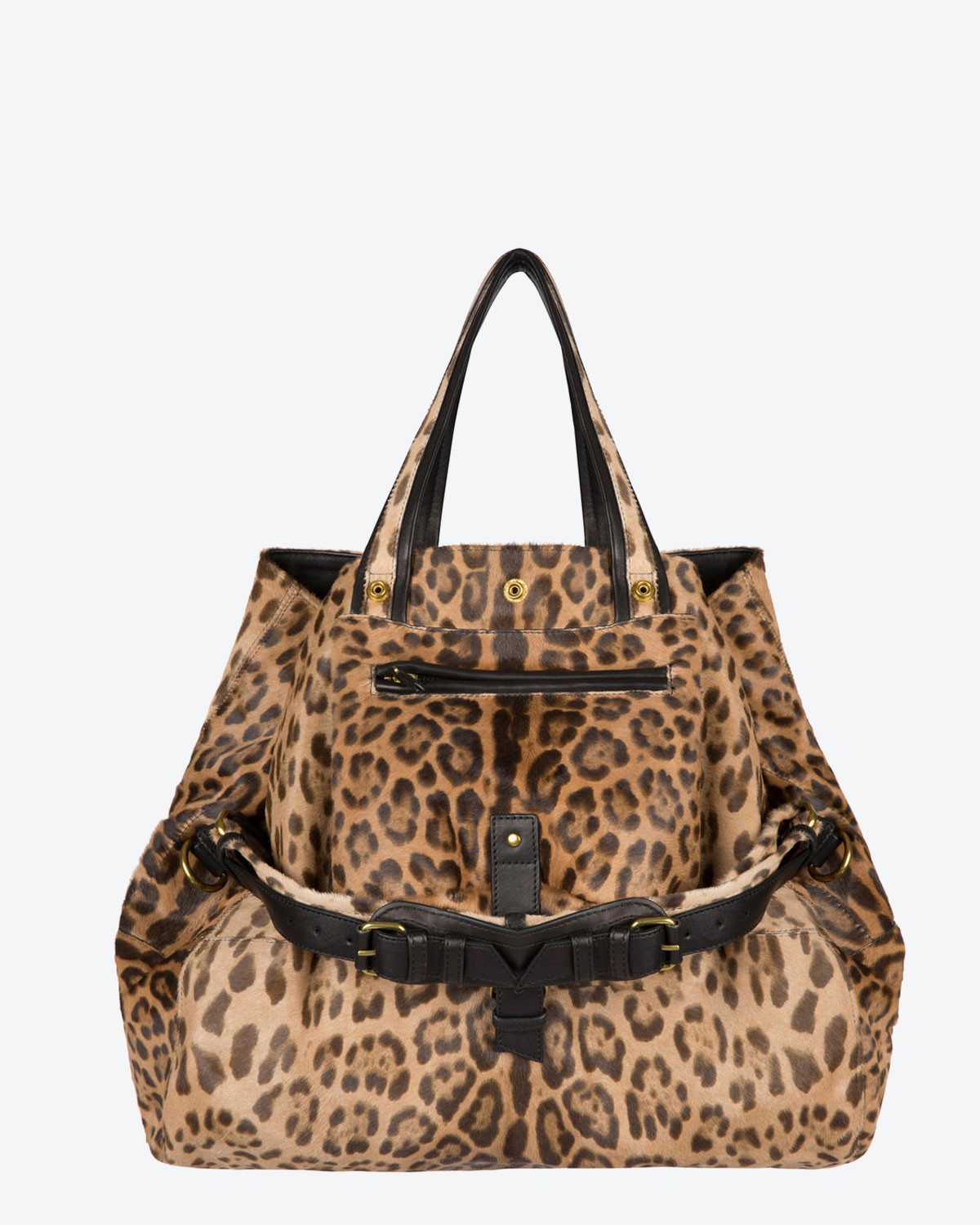 Jérôme Dreyfuss Collection Billy L Léopard sauvage Pony Calfskin 