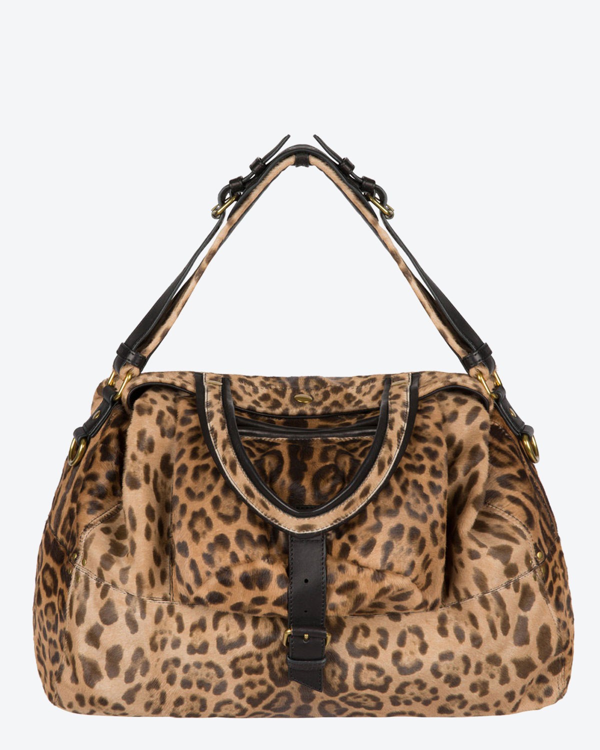 Jérôme Dreyfuss Collection Billy L Léopard sauvage Pony Calfskin 