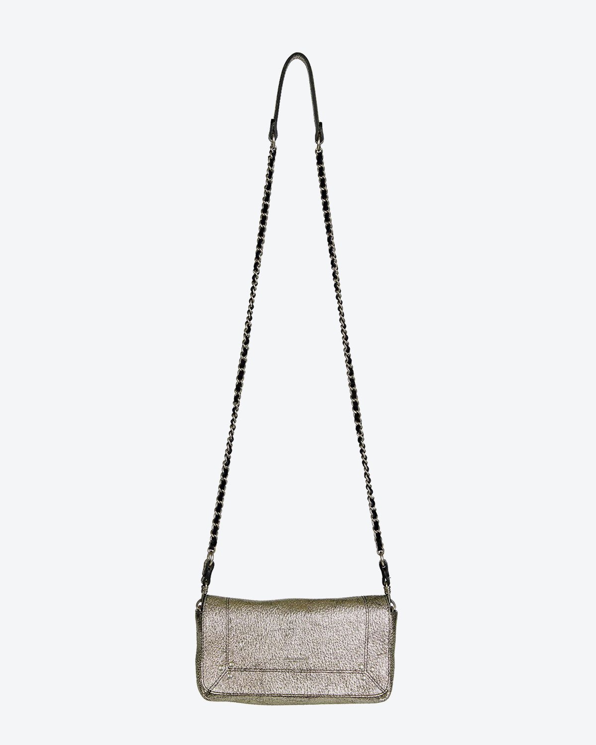 Jérôme Dreyfuss Collection Bob Laminé Silver Goatskin  