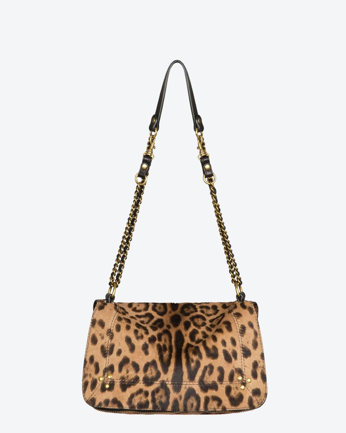 Jérôme Dreyfuss Collection Bobi Léopard Sauvage Pony Calfskin 