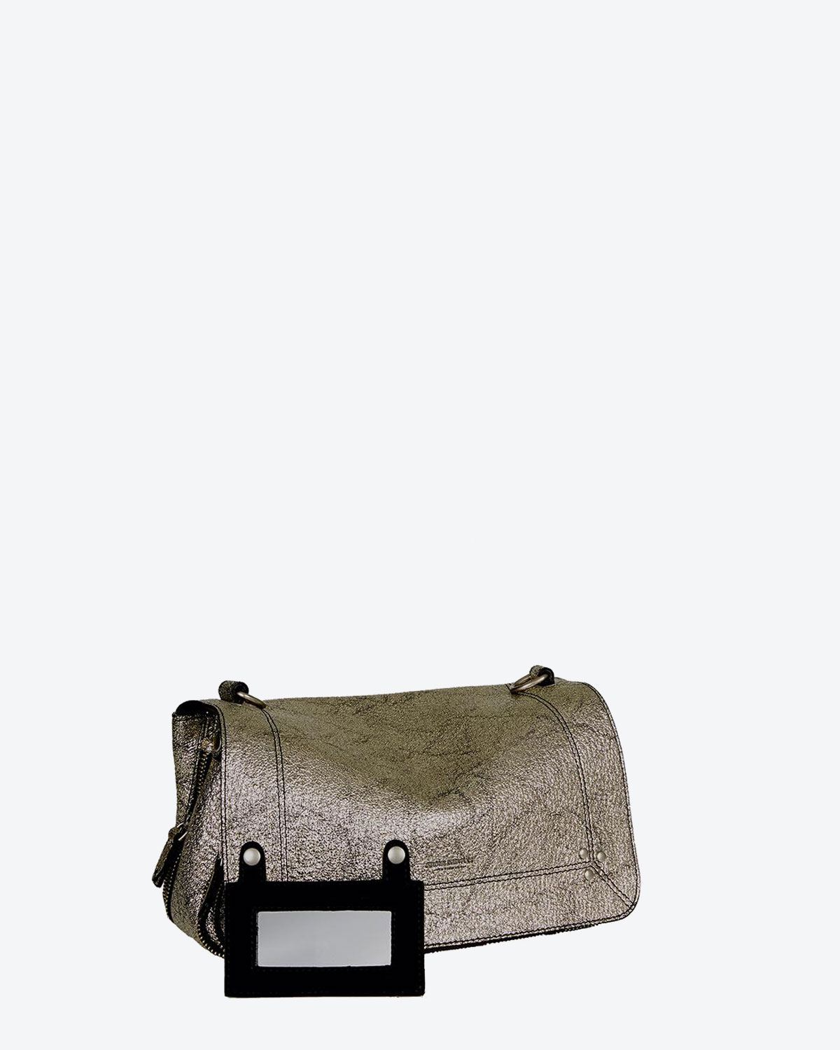 Jérôme Dreyfuss Collection Bobi Laminé Silver Goatskin   