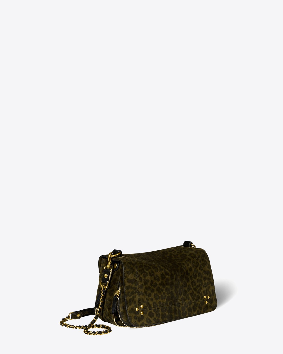 Image du produit Jérôme Dreyfuss Collection Bobi Split Suede Leopard Kaki   - 2
