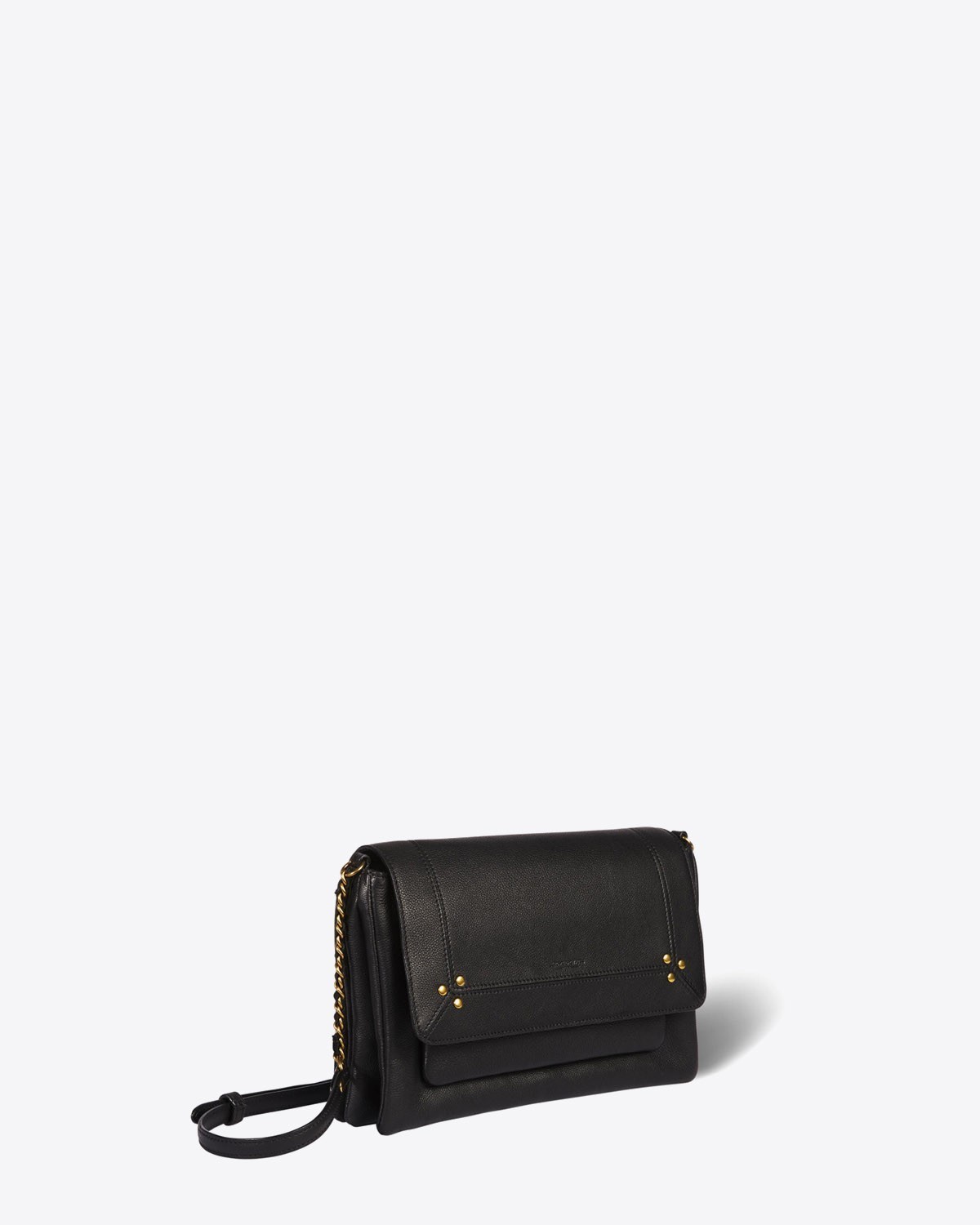 Jérôme Dreyfuss Collection Sac Charly M Calfskin - Noir Brass