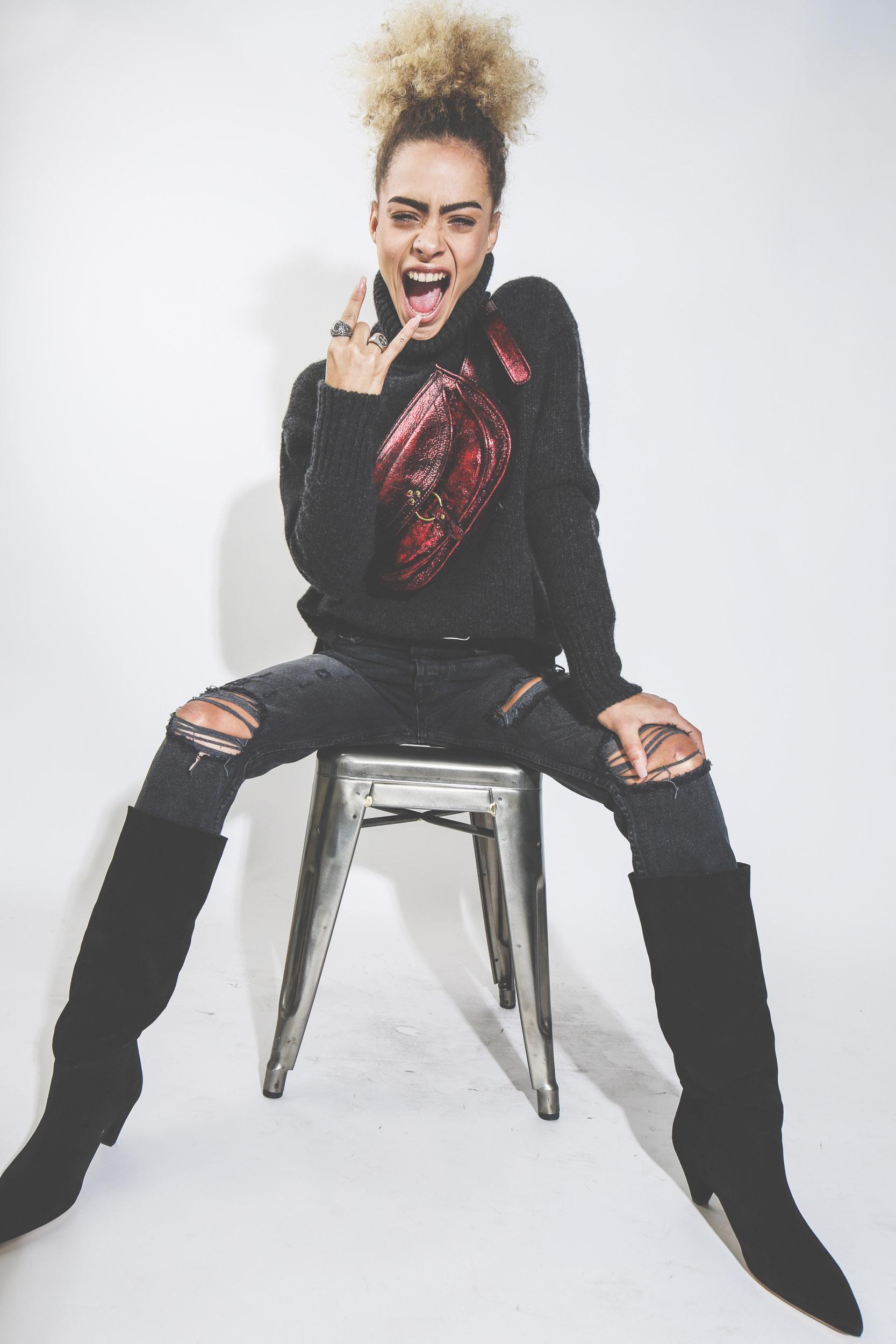 J&eacute;r&ocirc;me Dreyfuss Collection F&eacute;lix Banane - Lambskin - Lam&eacute; Rouge  