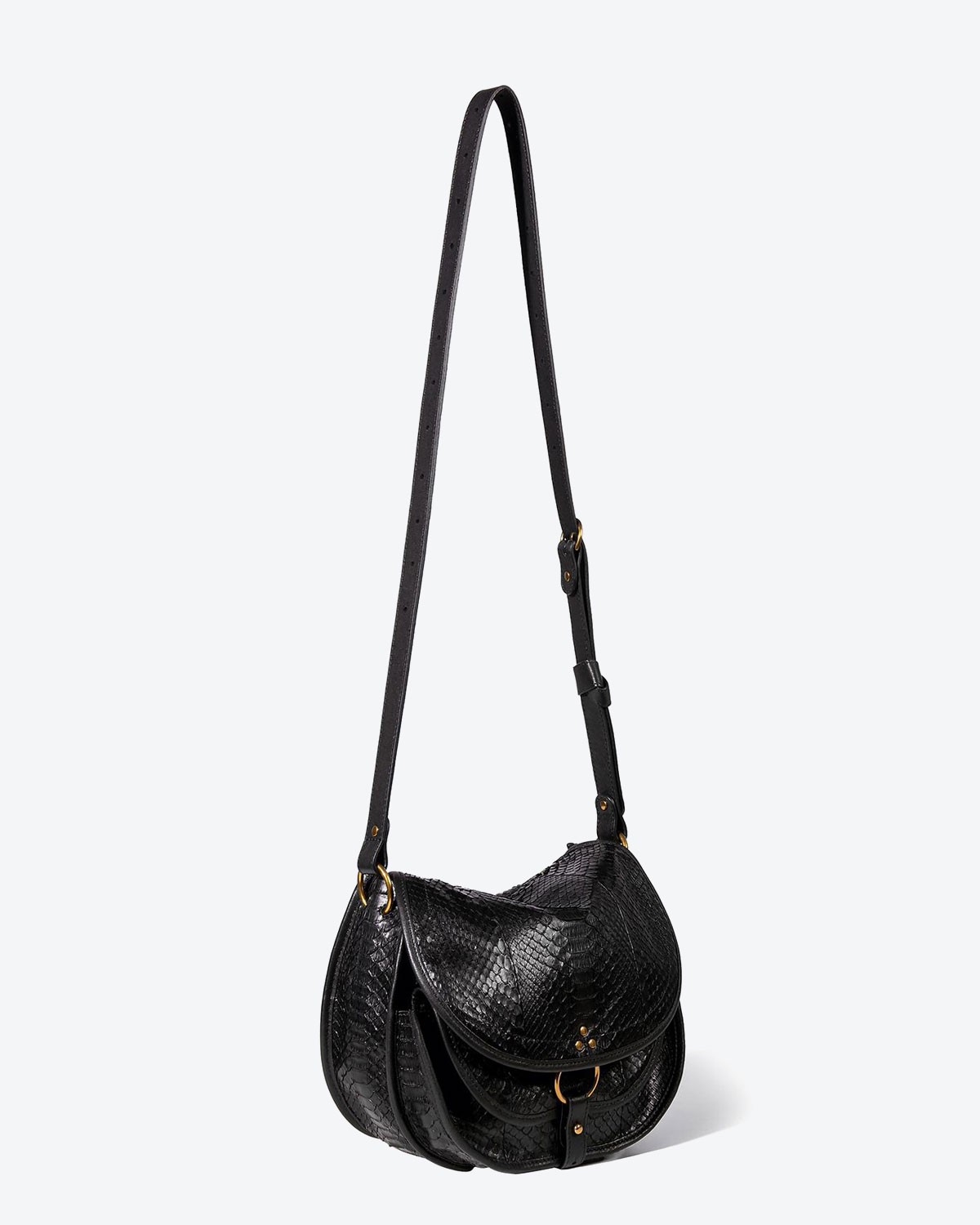 Jérôme Dreyfuss Collection Félix M - Python Noir   