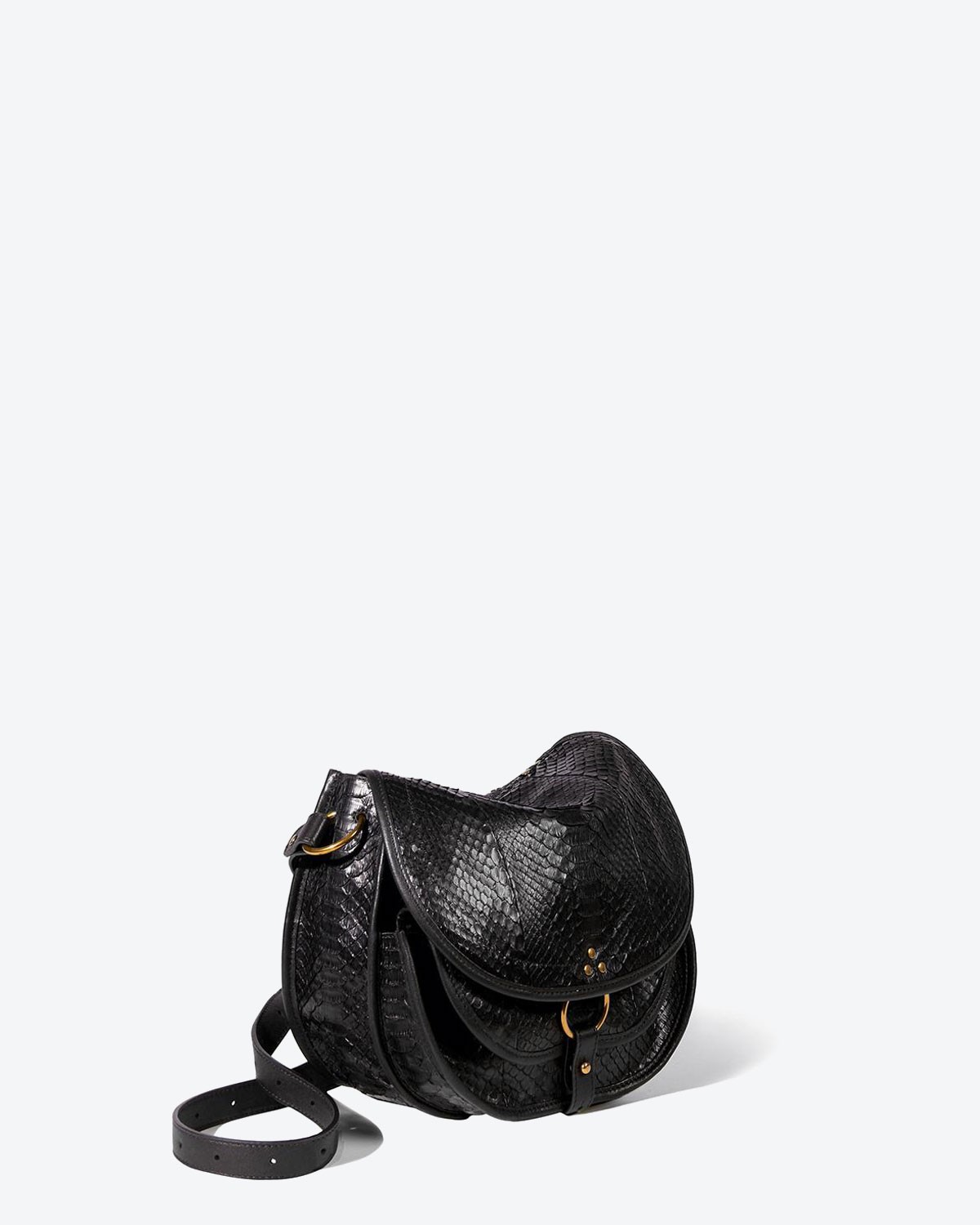 Jérôme Dreyfuss Collection Félix M - Python Noir   