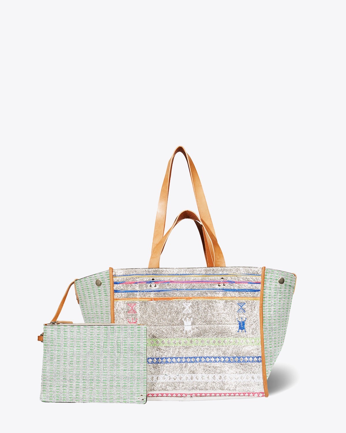 Image du produit Jérôme Dreyfuss Collection Sac Léon M Broderies Silver  