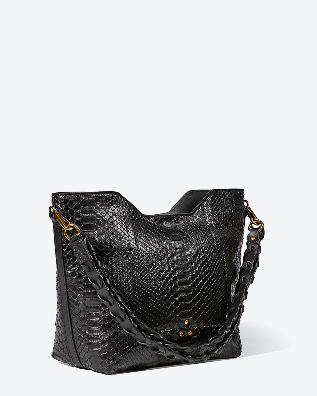 Jérôme Dreyfuss Collection Pierre - Python Noir  