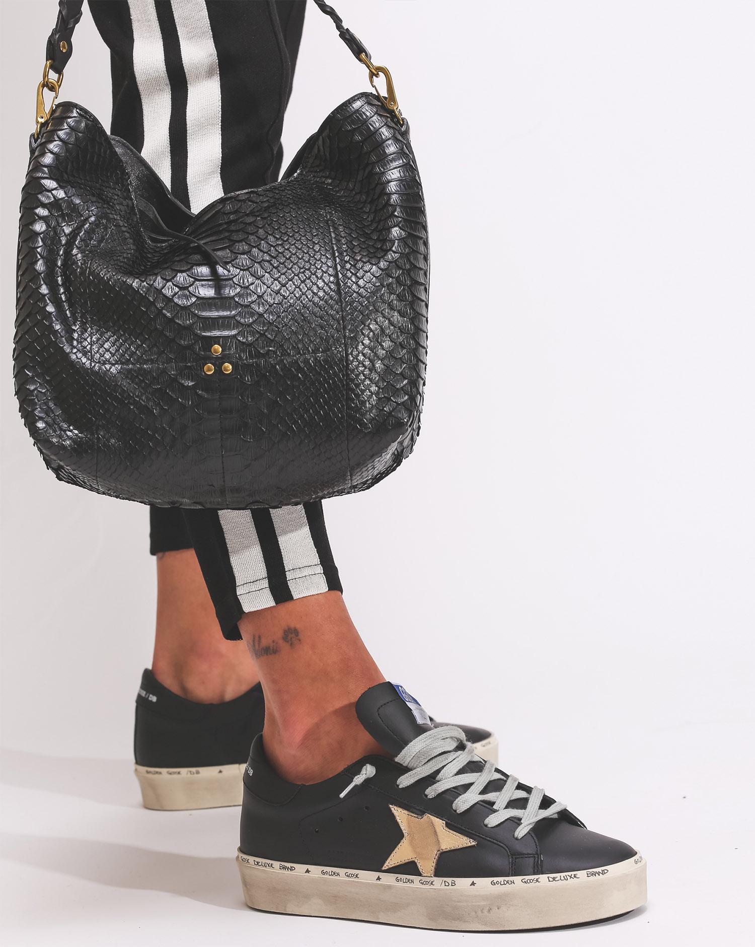 Jérôme Dreyfuss Collection Pierre - Python Noir  
