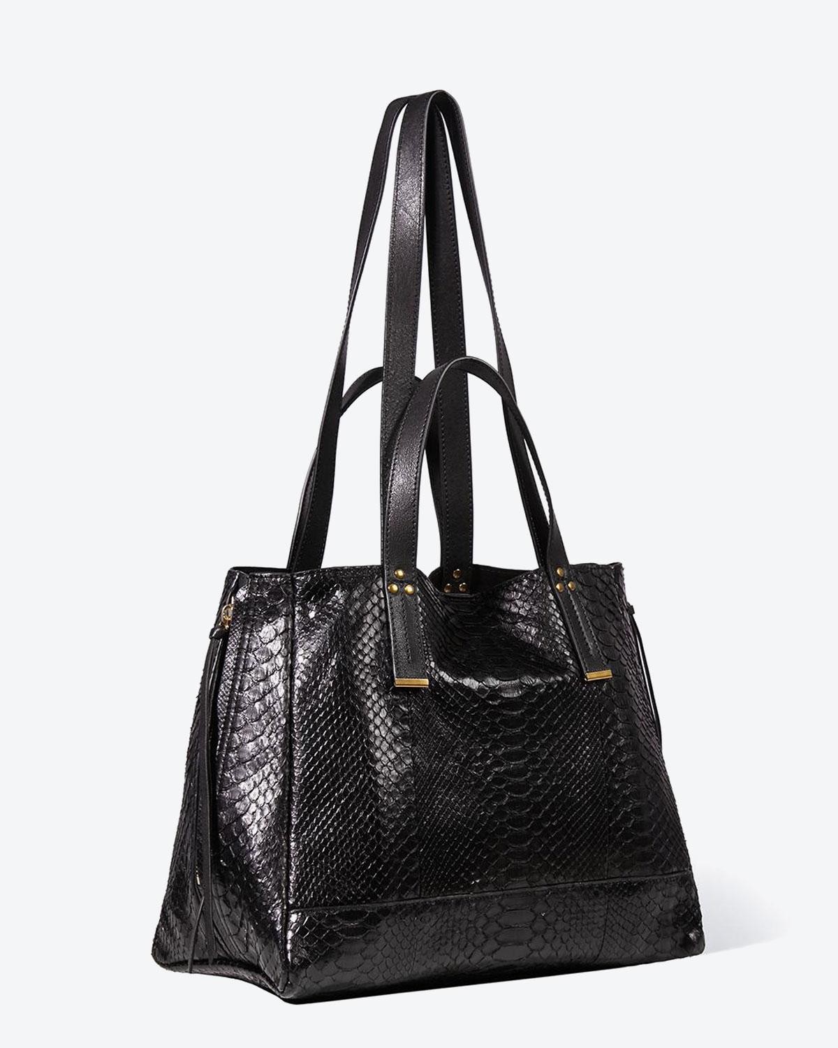 Jérôme Dreyfuss Pré-Collection Sac Georges M - Python Noir