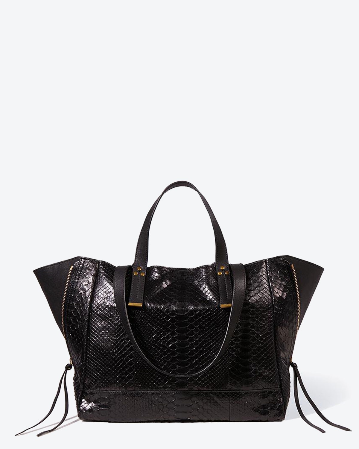 Jérôme Dreyfuss Pré-Collection Sac Georges M - Python Noir