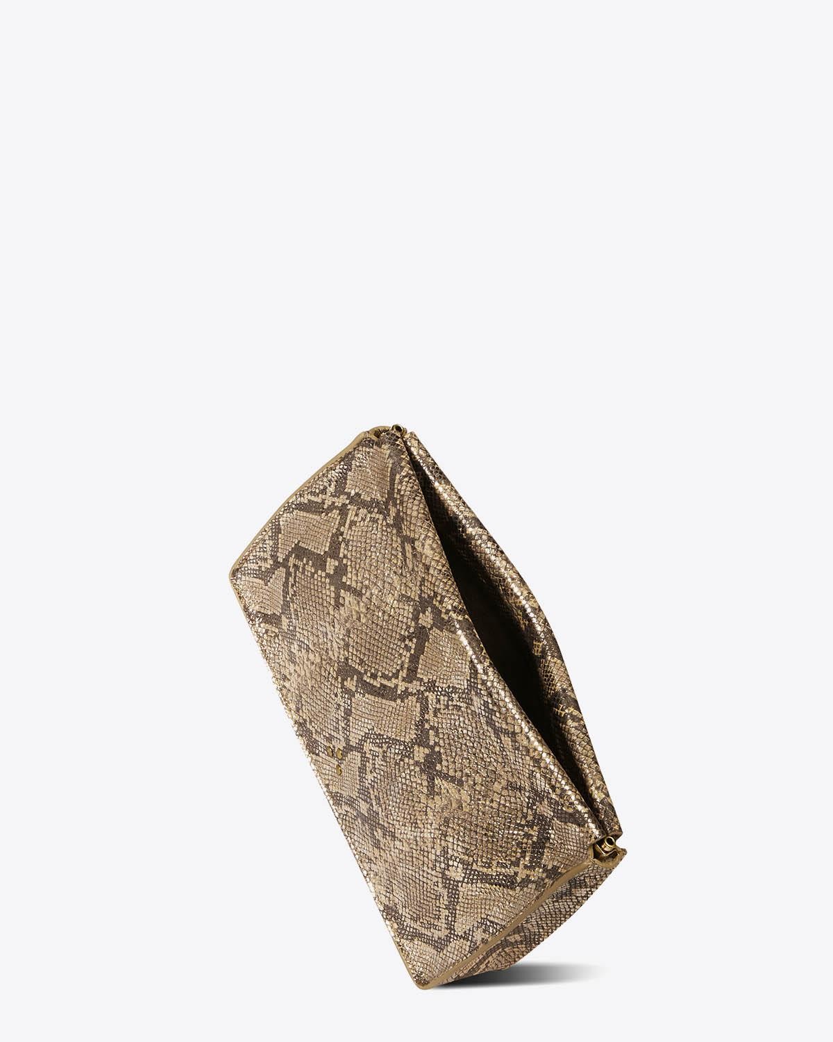 Image du produit Jérôme Dreyfuss Accessoires Pré-Collection Clic Clac L Calfskin Python Lamé   - 3