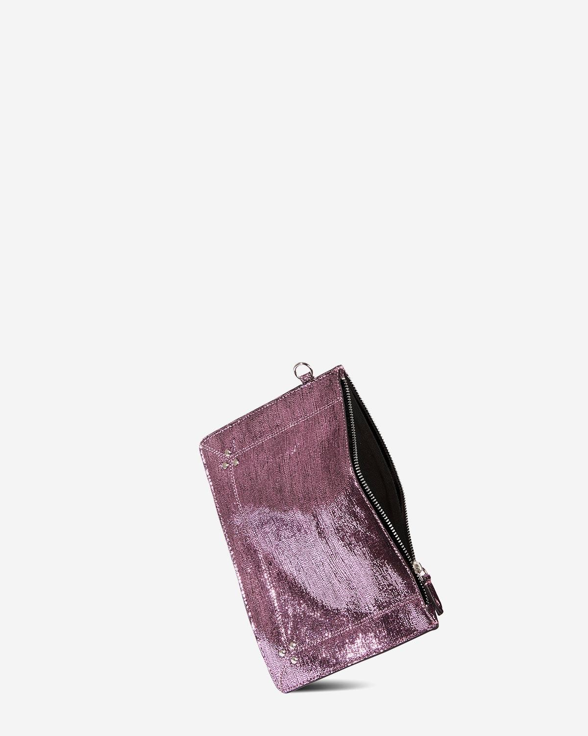 Image du produit Jérôme Dreyfuss Accessoires Pré-Collection Popoche M Goatskin Lamé Rose   - 3