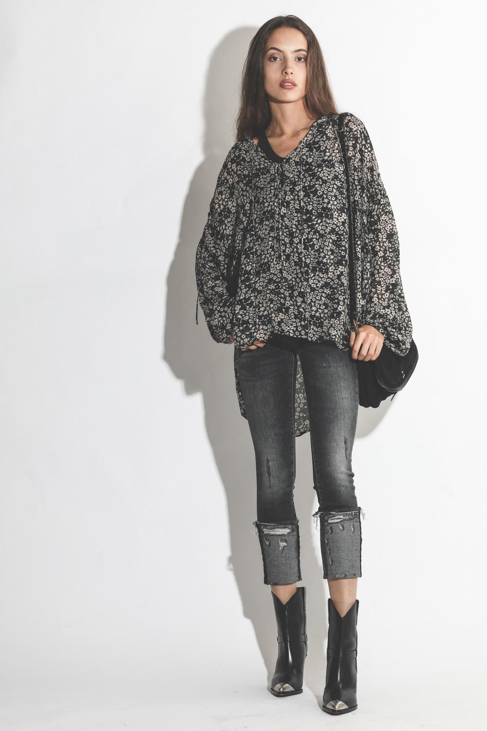 Image du produit Jérôme Dreyfuss Pré-Collection Andy S Split Suede Noir   - 4