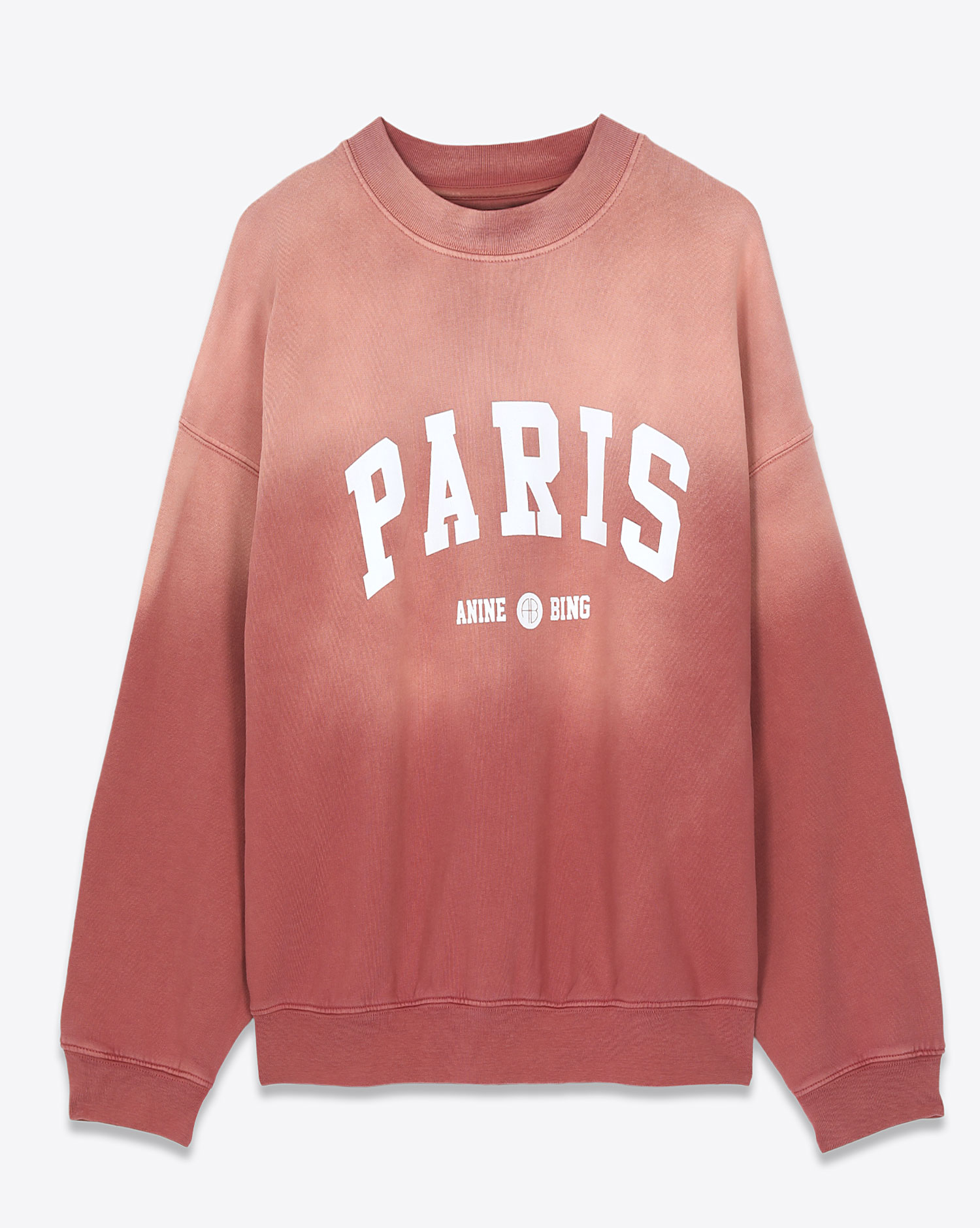 Anine Bing Sweatshirt Jaci University Paris Terracota
